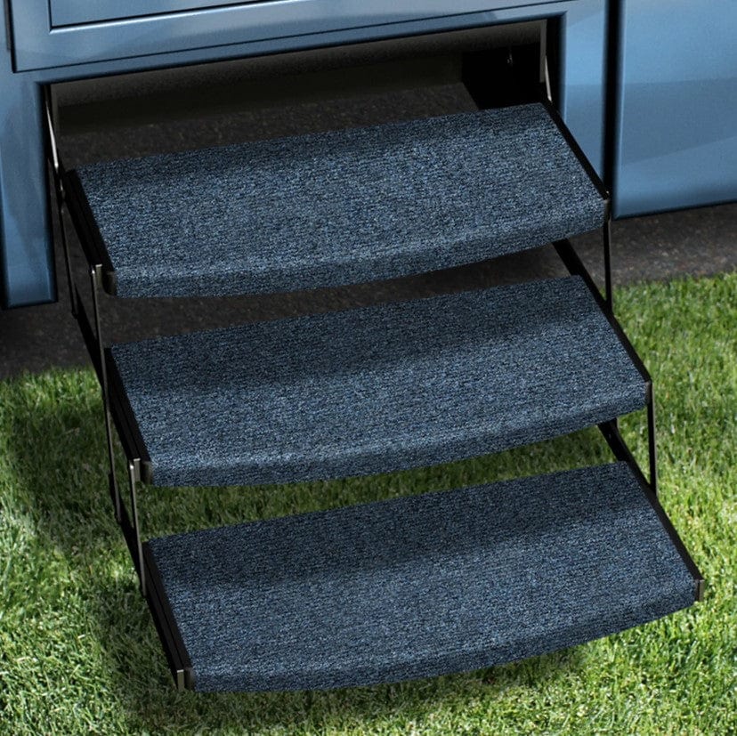 3-Pack Outrigger Universal RV Step Rug Atlantic Blue 22 In. Wide Prest-O-Fit 2-4132