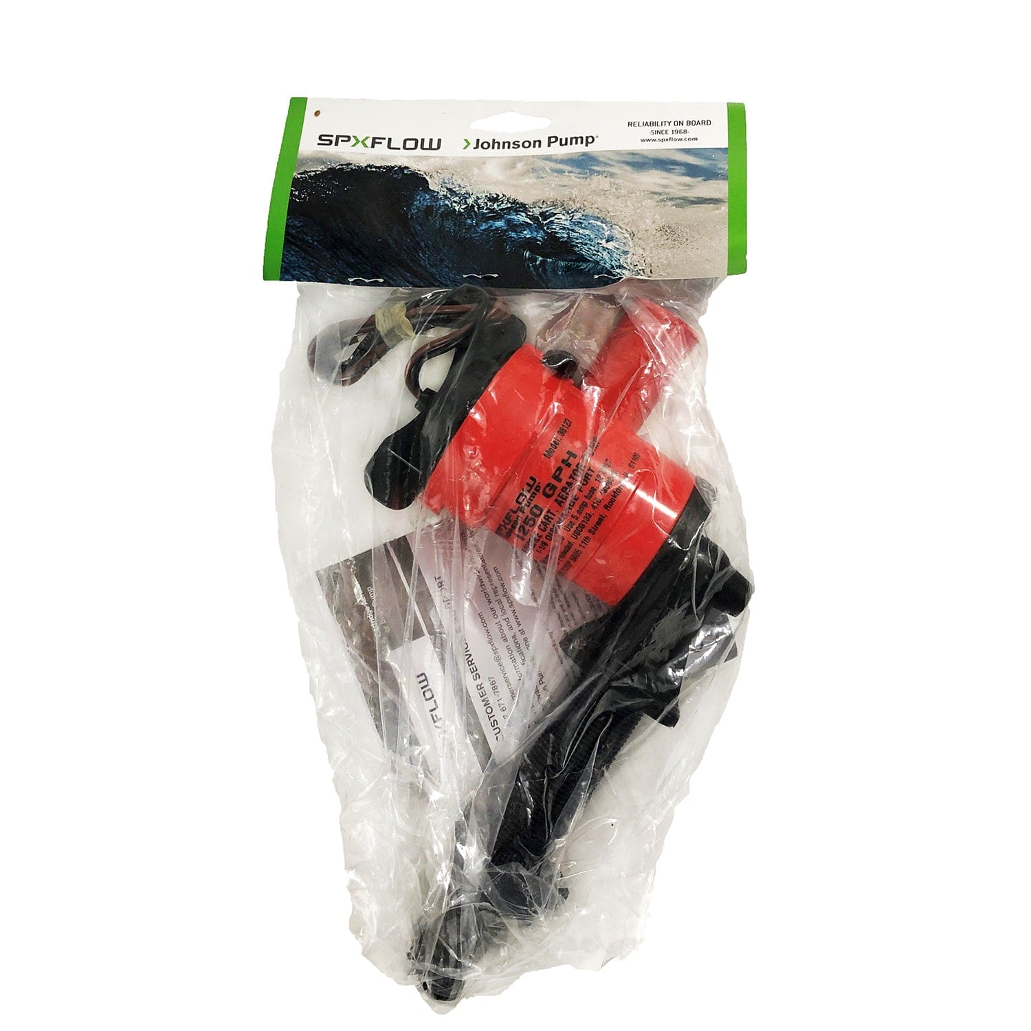 Johnson Pump 38123 Cartridge Aerator Pump 1250 Gph 12v 90 Deg.