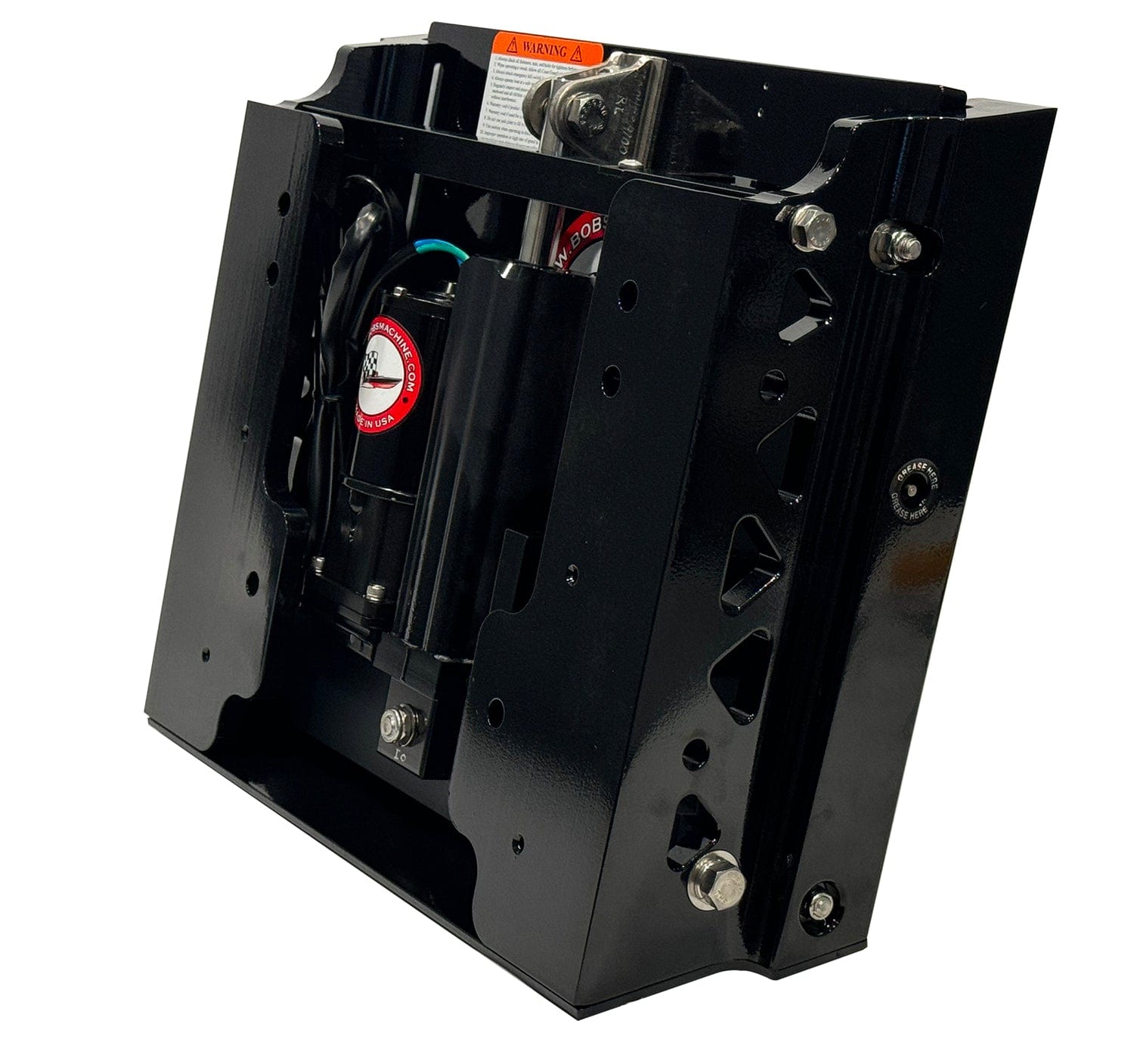 Bob's Machine 100-104101P 4″ Setback Action Series Jack Plate, Black Coated