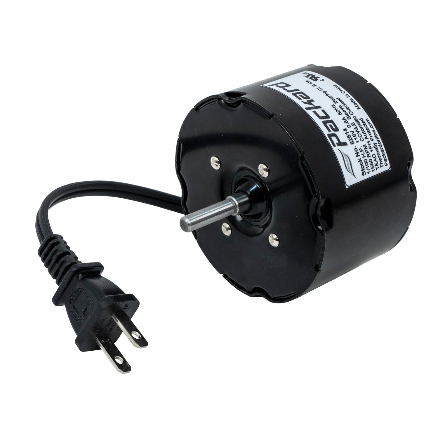 1/100 hp 1550 rpm 115v motor Packard 52514