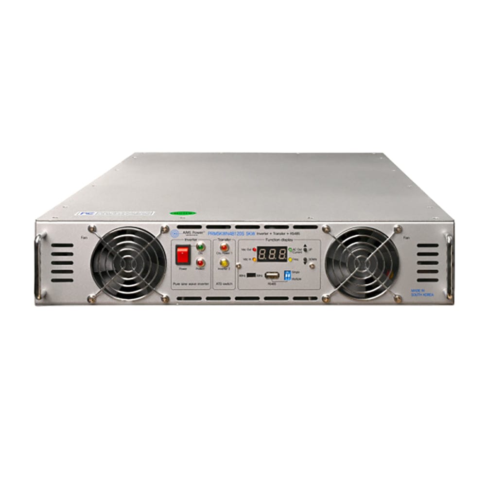 5000 Watt Pure Sine Power Inverter 120VAC w/Automatic Transfer Neg 48 VDC 60Hz Aims PRM5KWN48120S