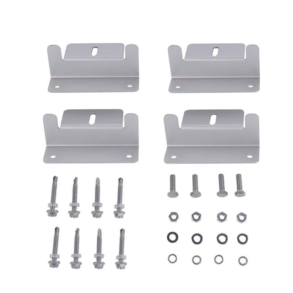 4 Piece Aluminum Bracket for Solar Panel Mounting Aims PVALBRACKET