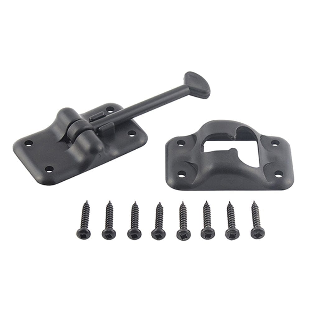 Black Plastic Door Holdback 3-1/2 AP Products 013-084BL
