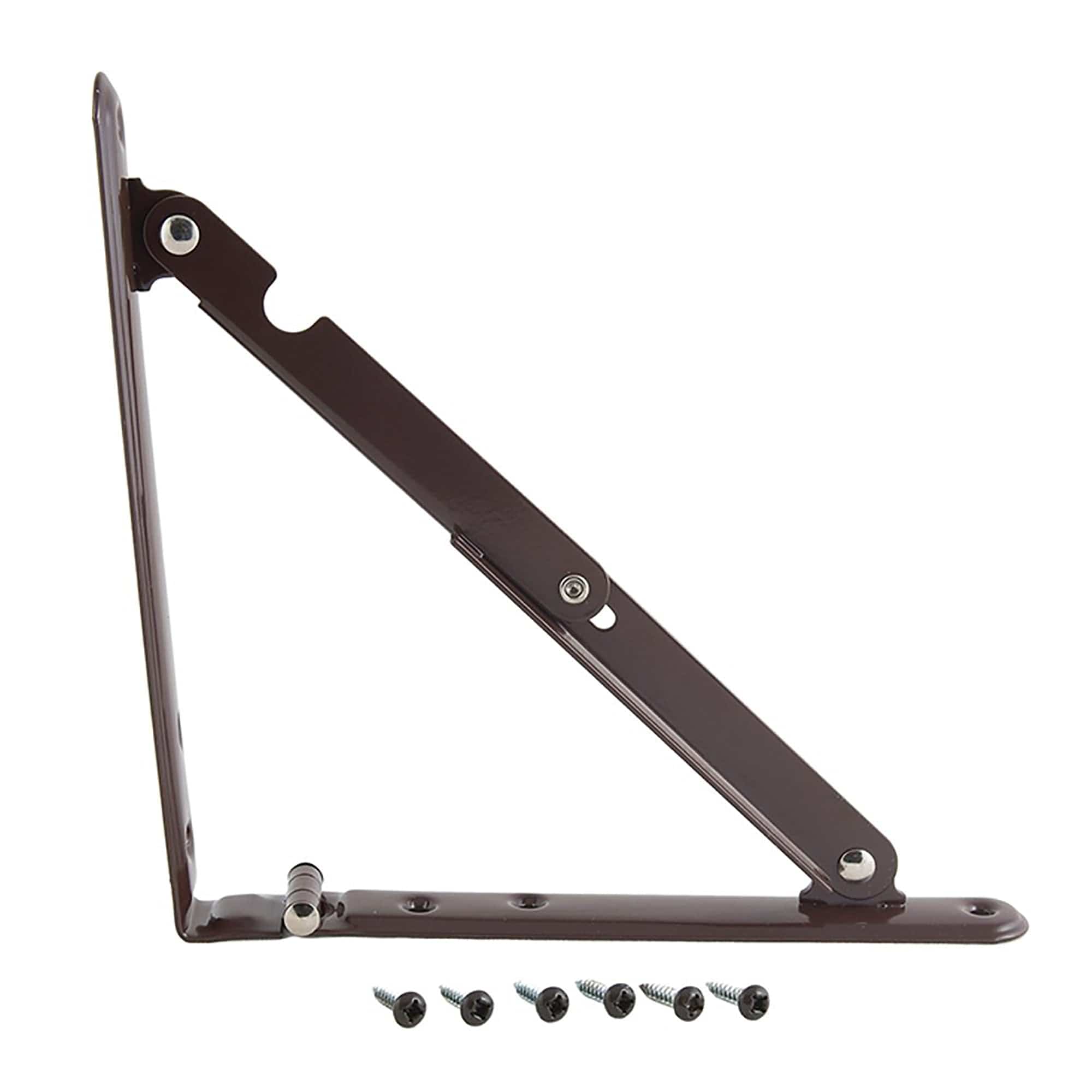 AP Products 013-243 8"x8" Folding Shelf Bracket, Brown