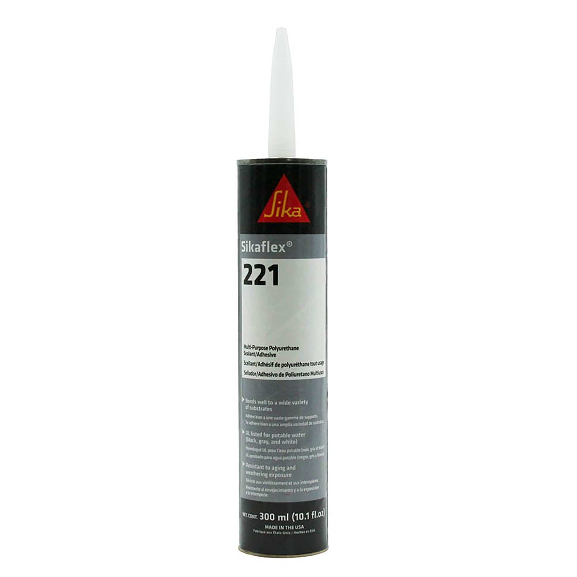 300 ML SIKAFLEX 221 Sealant, Black 017-90893 AP Products
