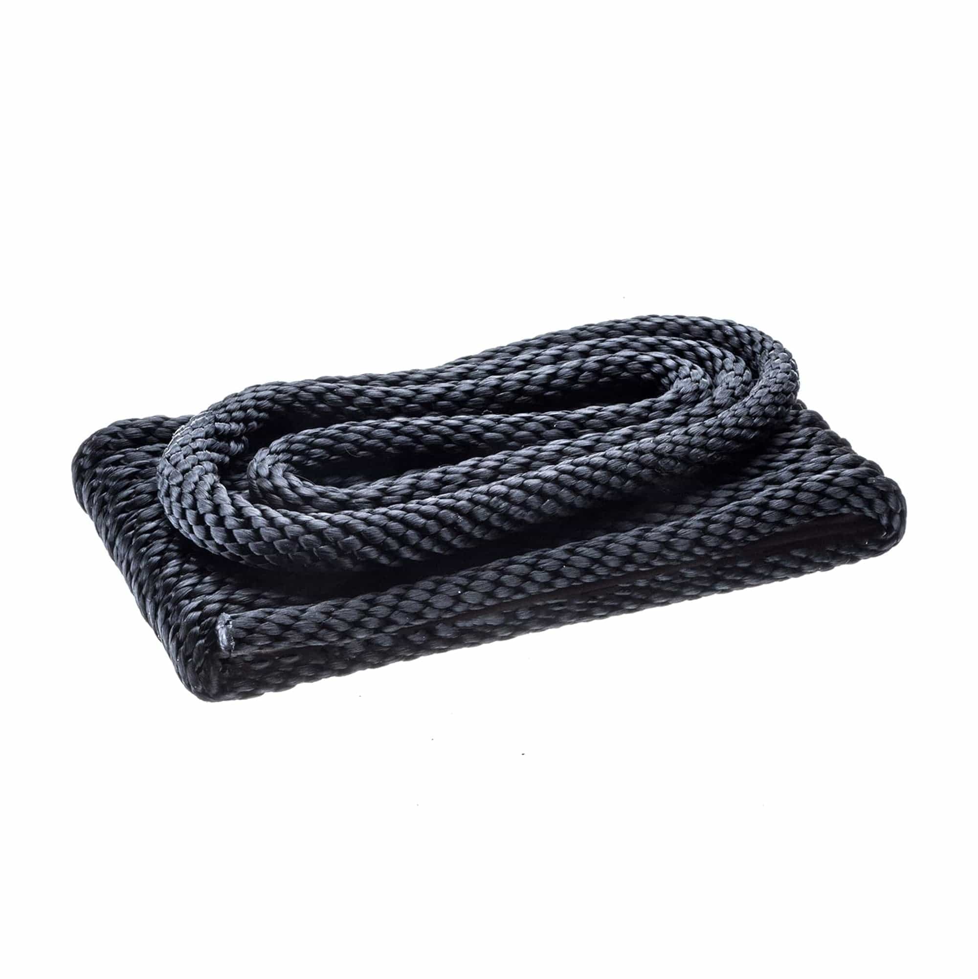 Solid Braided Multifilament Polypropylene Dock Line | 3/8-Inch, 15 Feet Long, Bare Ends, Black - Attwood 11752-7