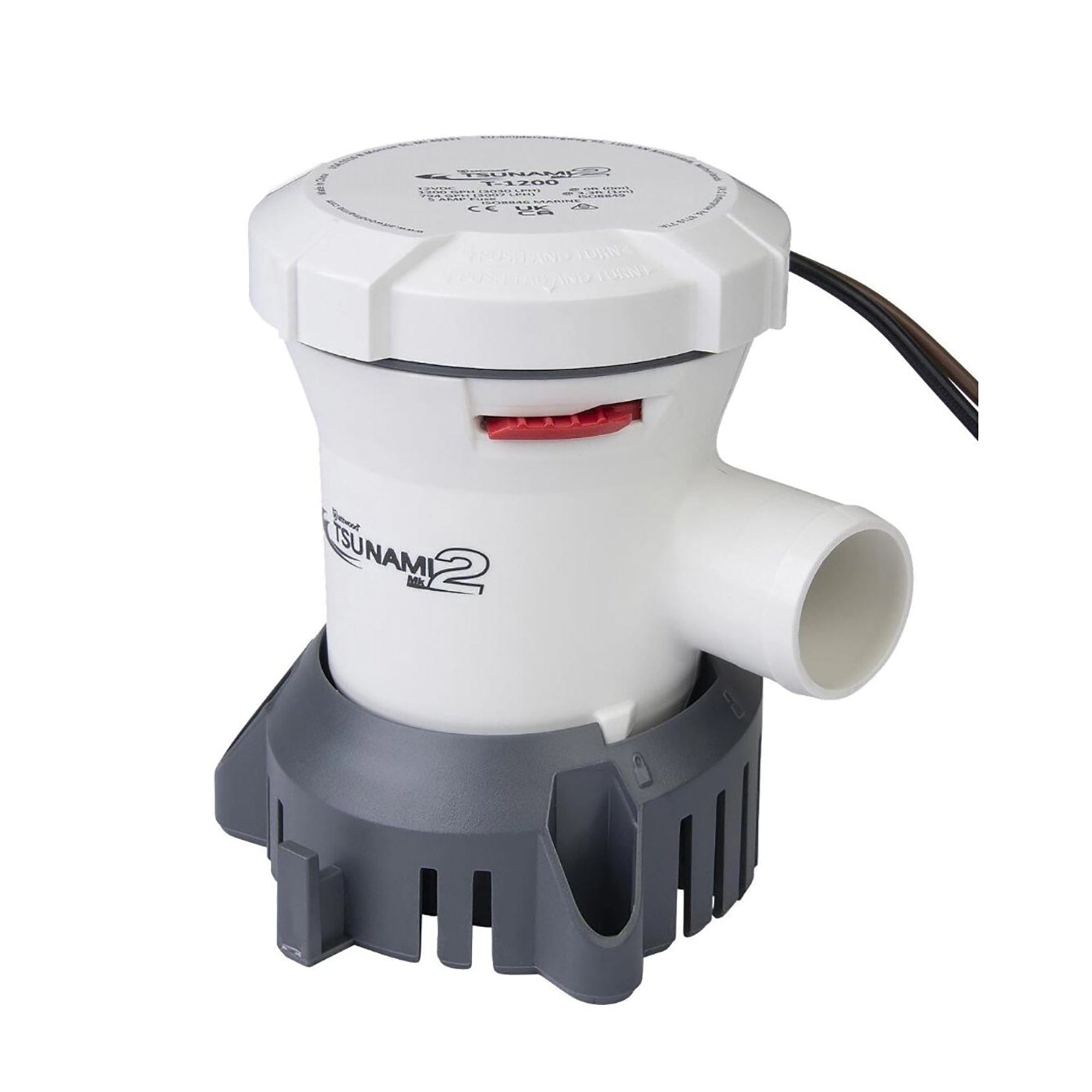 Attwood 5612-7 Tsunami MK2 1200 GPH 12-Volt Thred Manual Bilge Pump