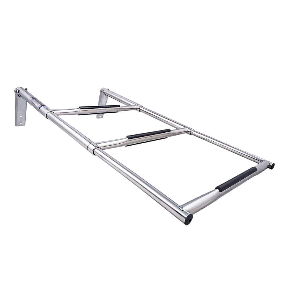 White Water Marine 304 SS 16" Telescoping Drop Ladder, 3 Step - B00301WH