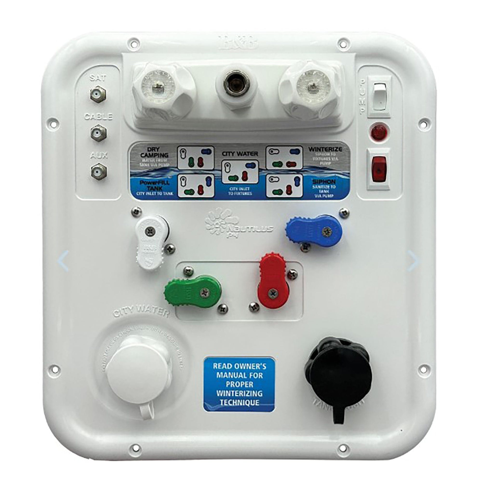 B&B Molders 94345 Nautilus P4 H2O Fresh Water System, Polar White