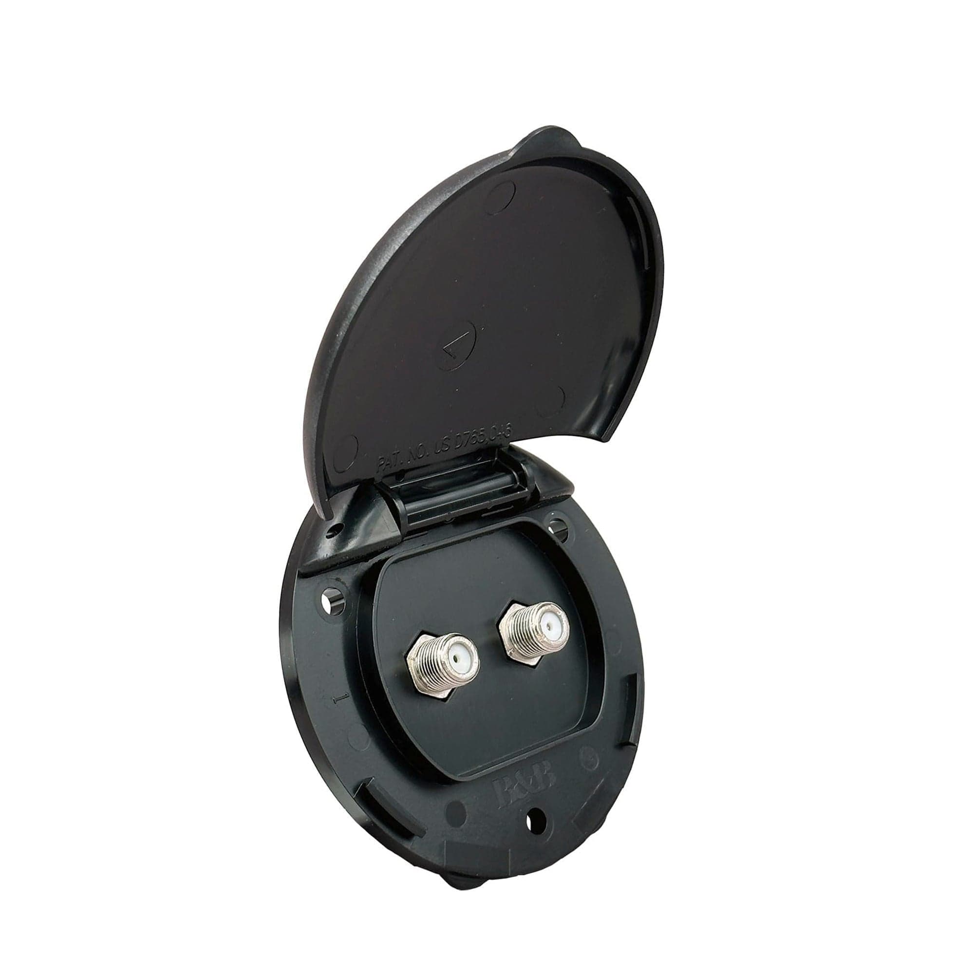 B&B Molders 94350 Compact Enclosure, Dual Cable, Black