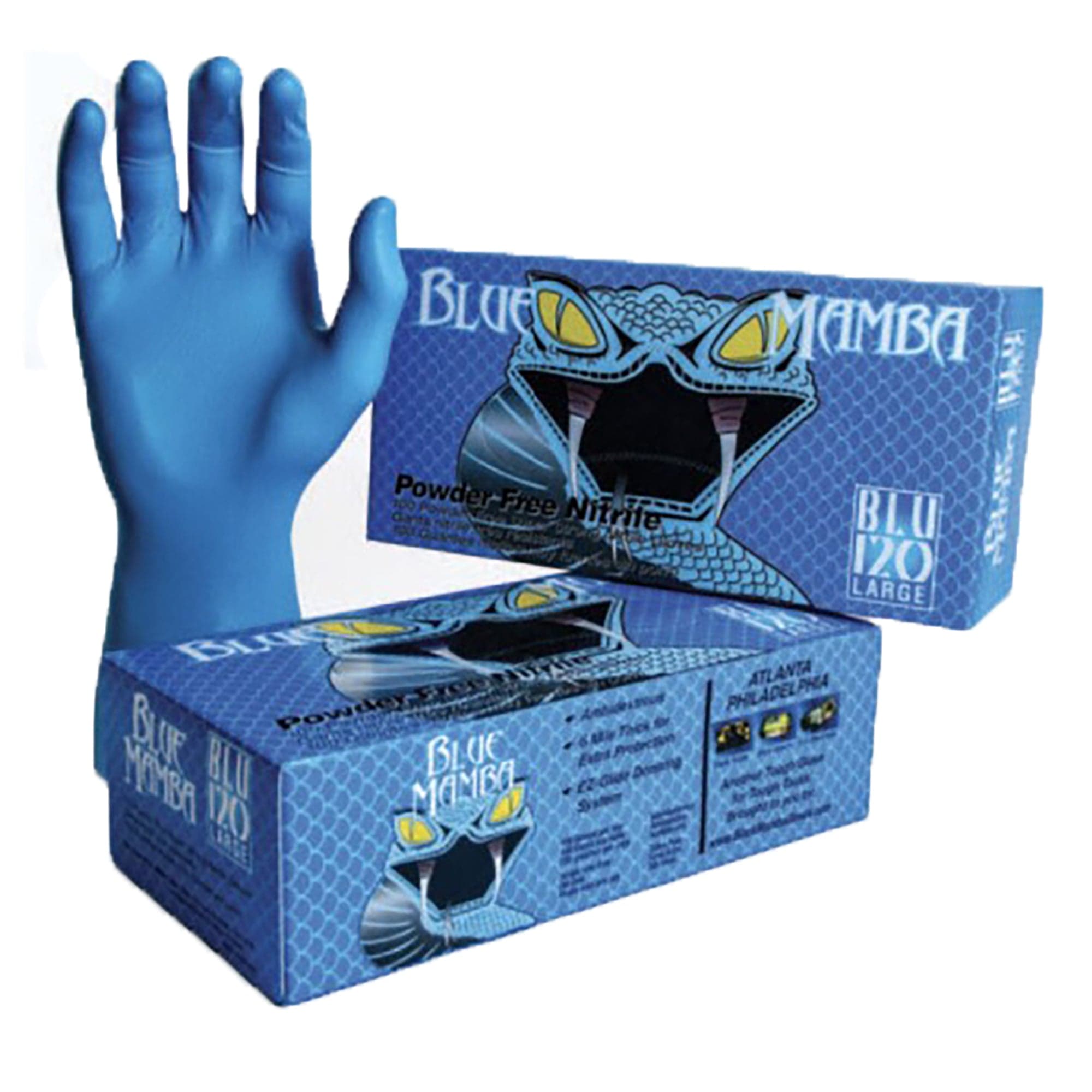 Blue Mamba Nitrile 5.5 mil, Medium BLU-110