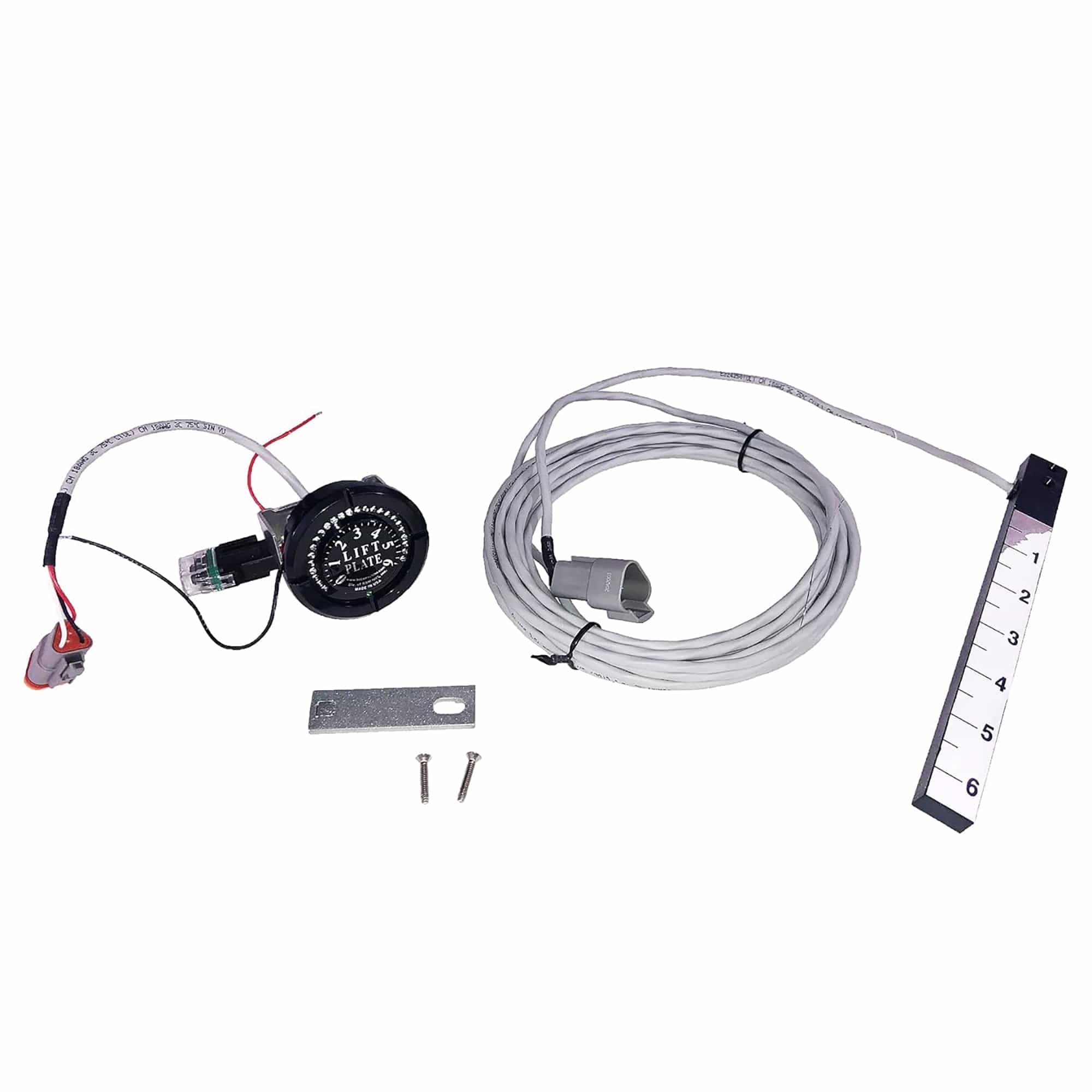 Bob's Machine 110-300001 Standard LED Jack Plate Gauge, Black, Stainless Steel Bezel