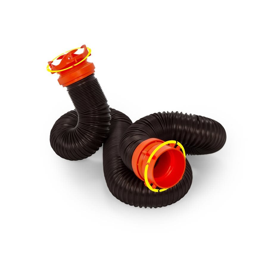 Camco 39763 RhinoFLEX 10' Sewer Hose Extension w/Swivel Bayonet & Lug