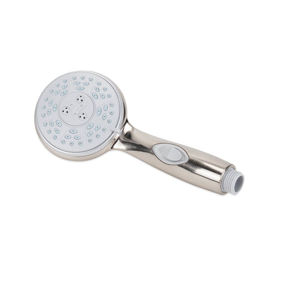 Premium RV / Marine Shower Head, 5 Spray Patterns, Brushed Nickel - Camco 43746