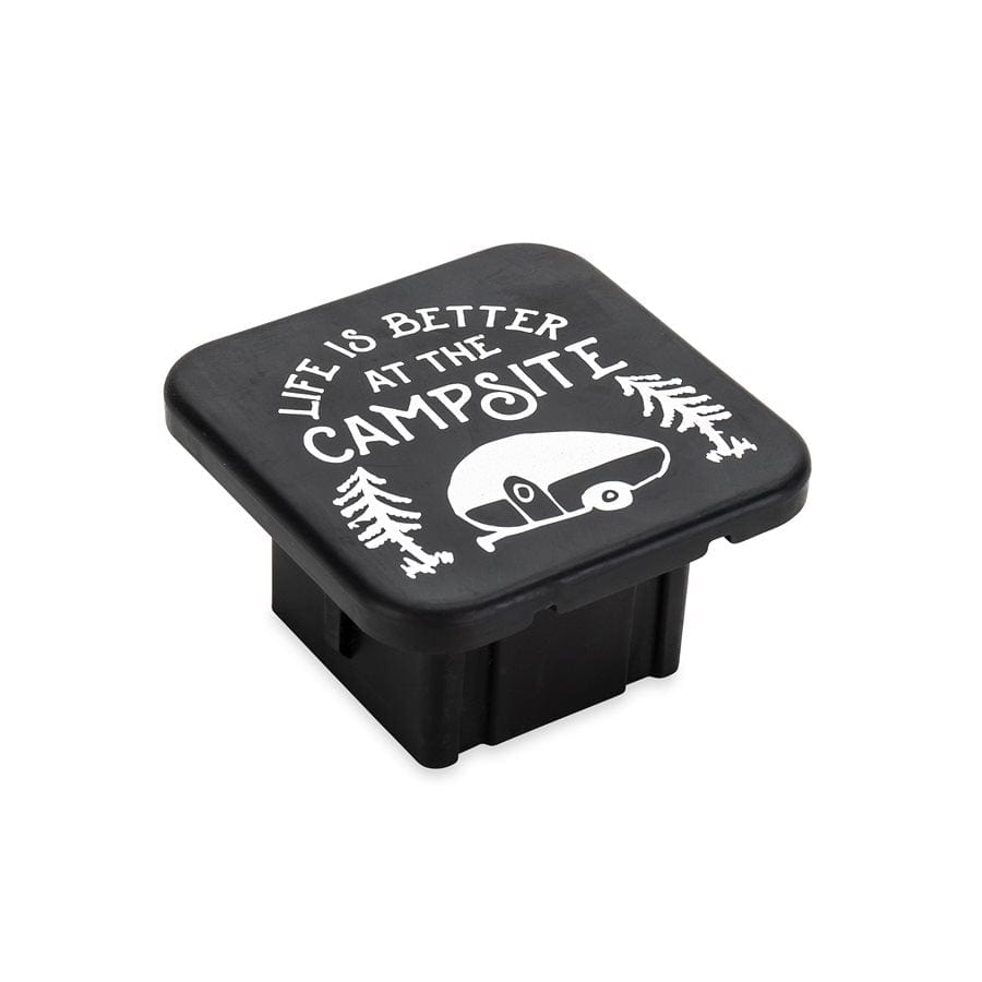LIBATC Hitch Receiver Cover, Sketch, Black/Silver - Camco 53410