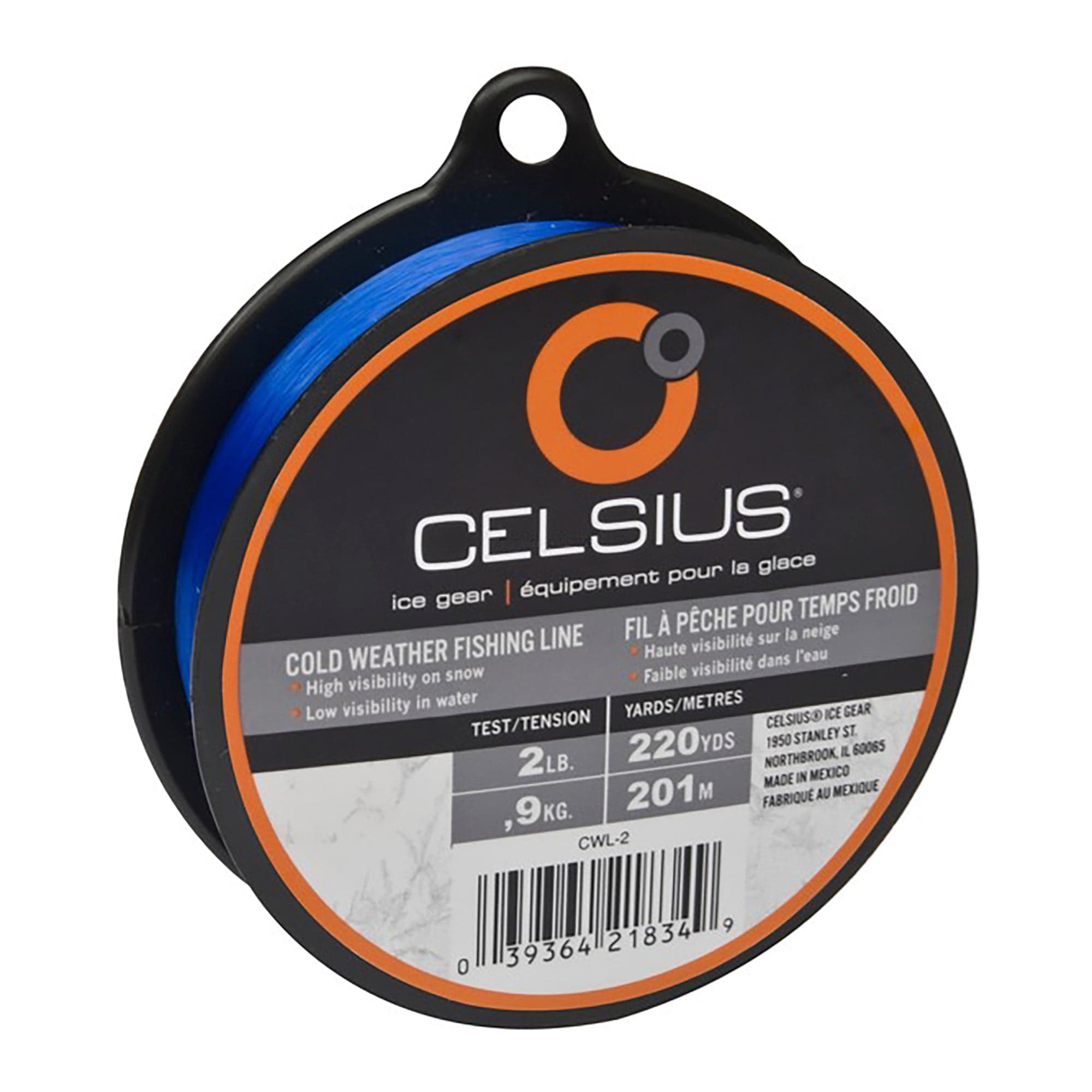 Celsius CWL-2 Cold Weather Monofilament Line - 220 Yards, 2 Lbs