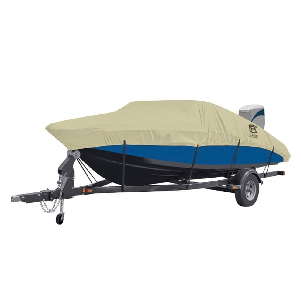 Classic Accessories 20-086-112401-00 Dry Guard Boat Cover Tan - Model D - 1 CS