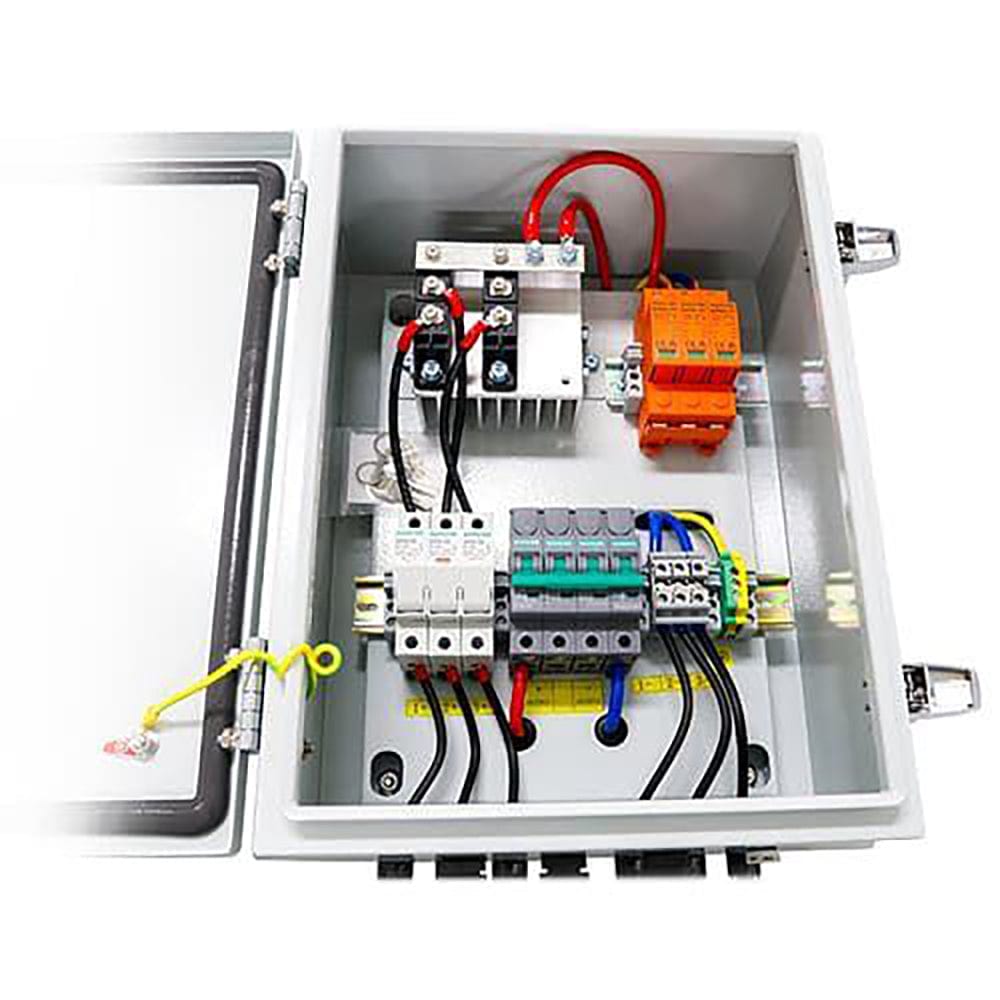 DC Combiner Box 60 Amp 3 Inputs 10kW Prewired Aims COM3IN-60AO