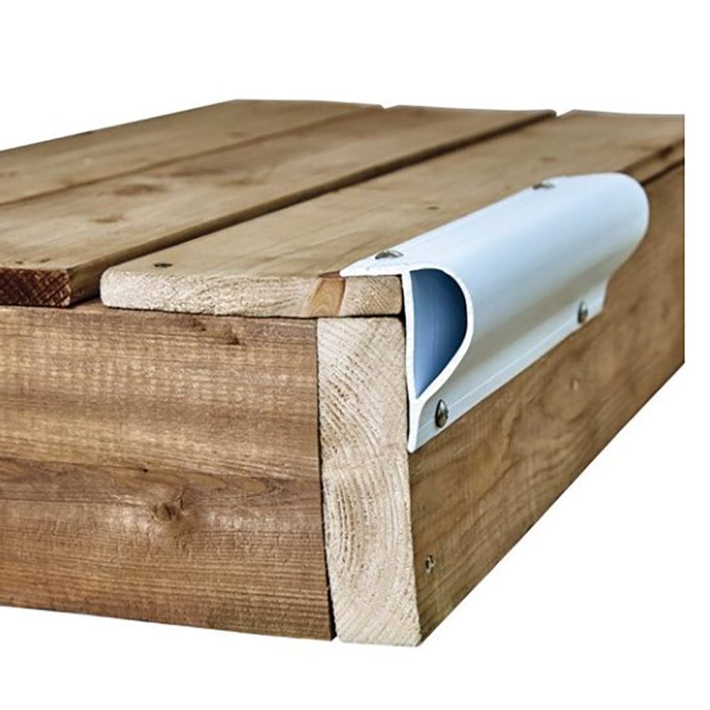 Slant "P" Profile, 16 Ft/Roll, White - Dock Edge DE1180F