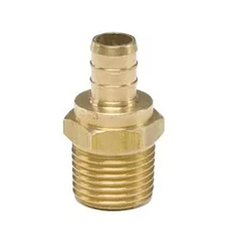 1/2" x 1/2" Male Pipe Thread Brass Crimp - Esco 41122