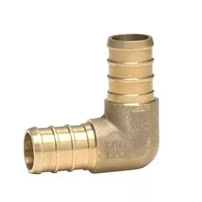 Brass Crimp Elbow Fitting , 1/2" x 1/2" - Esco 41139