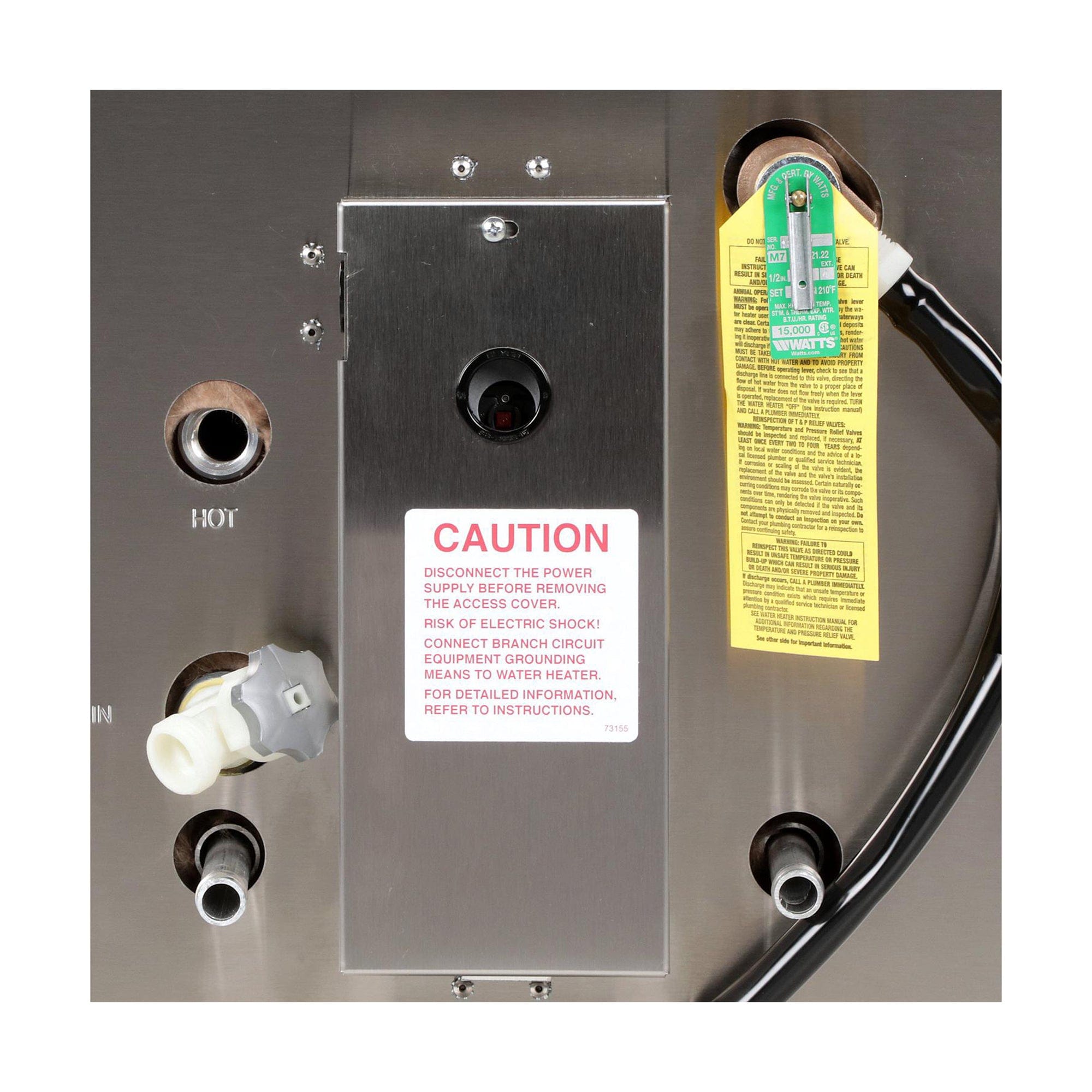 Attwood Whale F1200 11 Gallon Water Heater W/Front Heat Exchager Stainless Steel