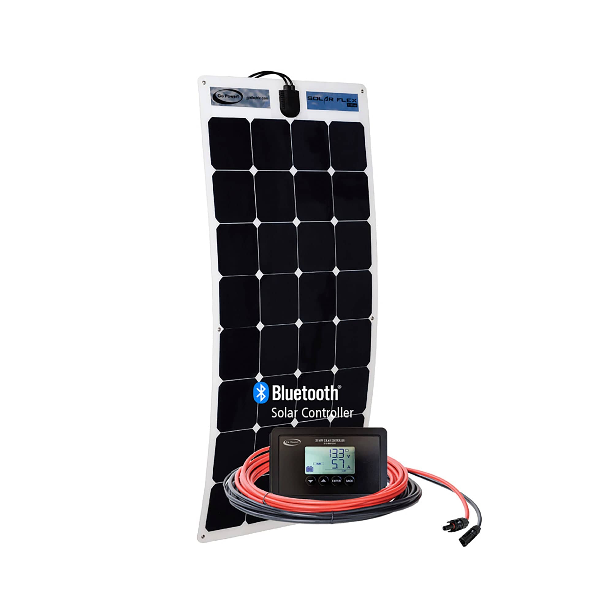 110W/5.71A Solar Kit with 30A Controller 83304 Go Power GP-FLEX-110
