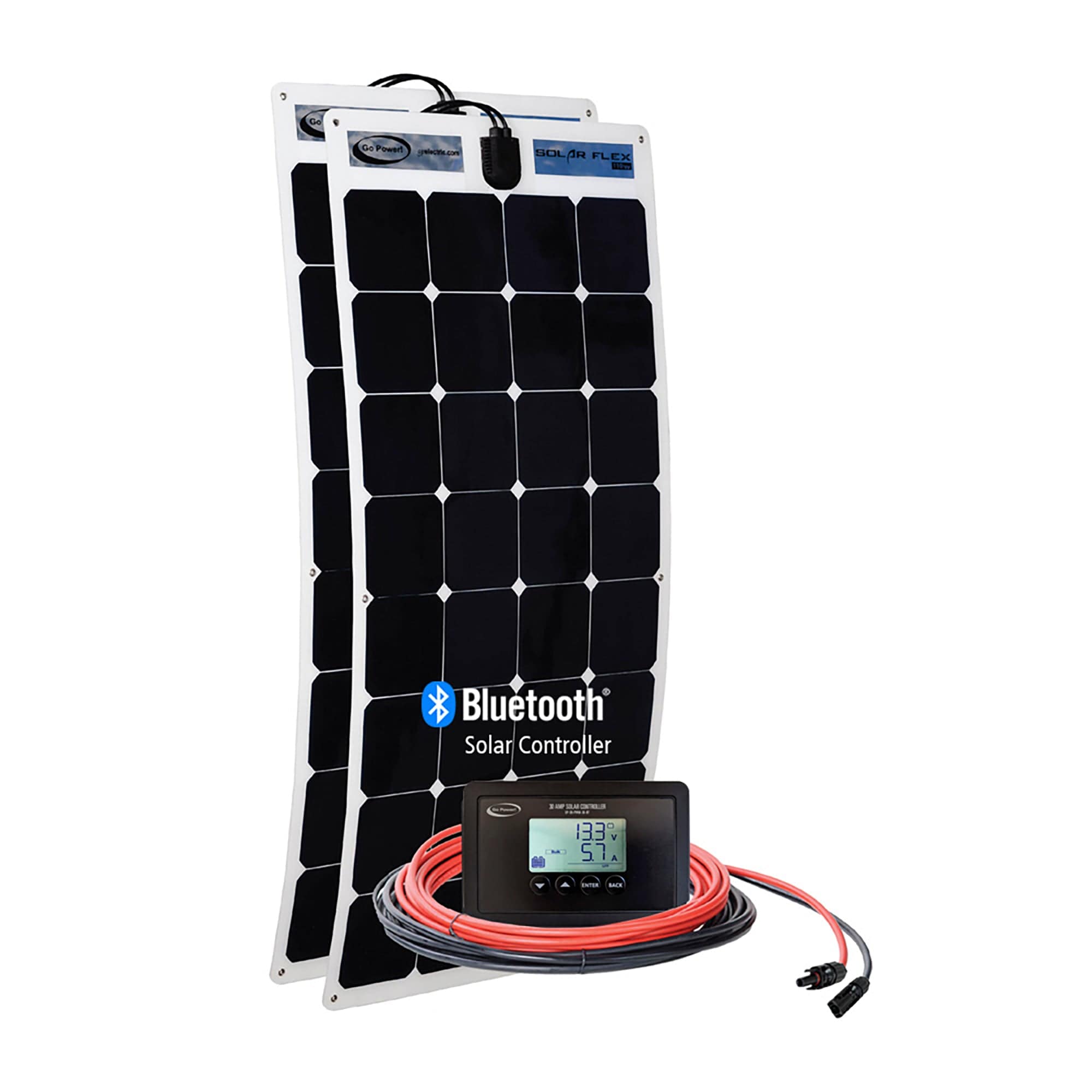 200W/11.42A Solar Kit with 30A Controller 83305 Go Power GP-FLEX-220