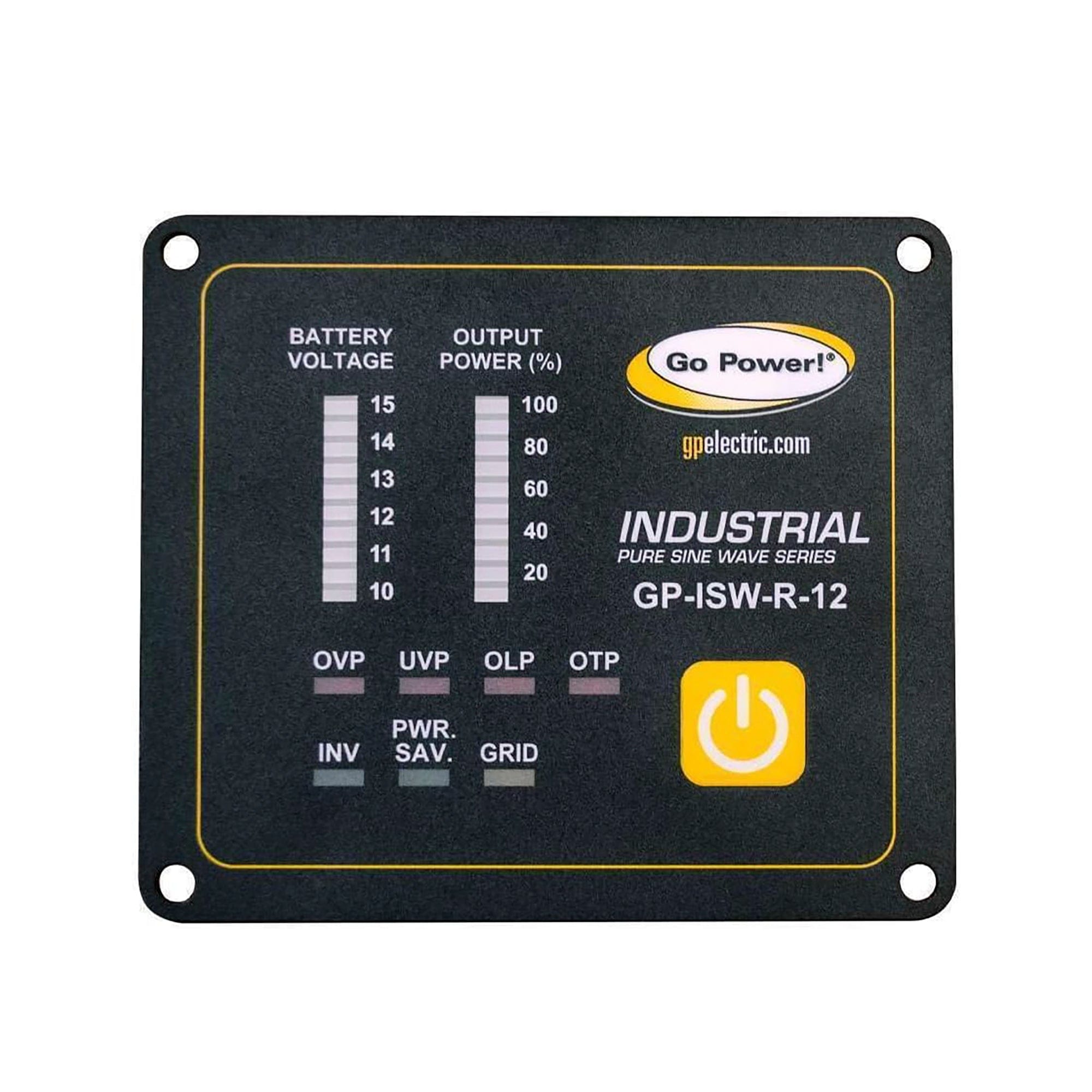 Go Power GP-ISW-R-12 Remote for ISW Series Inverters - 12V