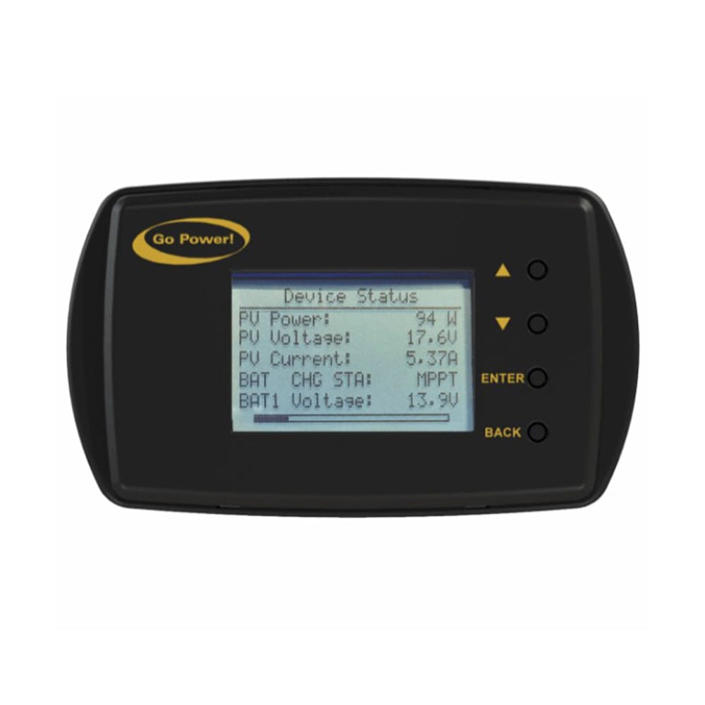 Digital Remote Solar Control w / 25' Cable for GP-RC-10 & 30 - Go Power GP-RVC-R