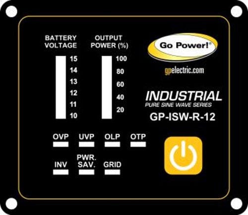 Go Power GP-ISW-R-12 Remote for ISW Series Inverters - 12V