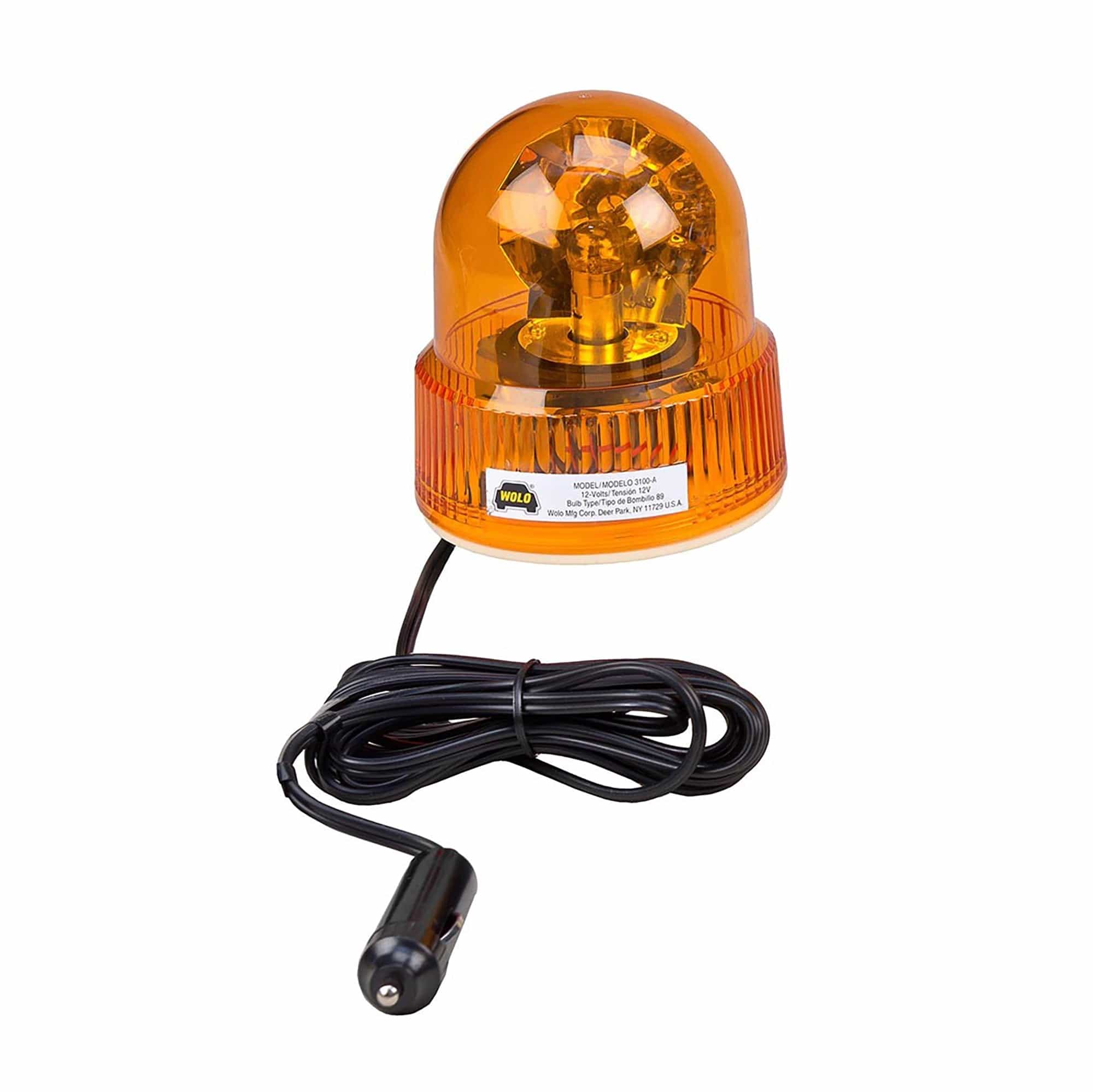 Beacon Light Amber Rotating 12V Mag Mount Wolo 3100-A