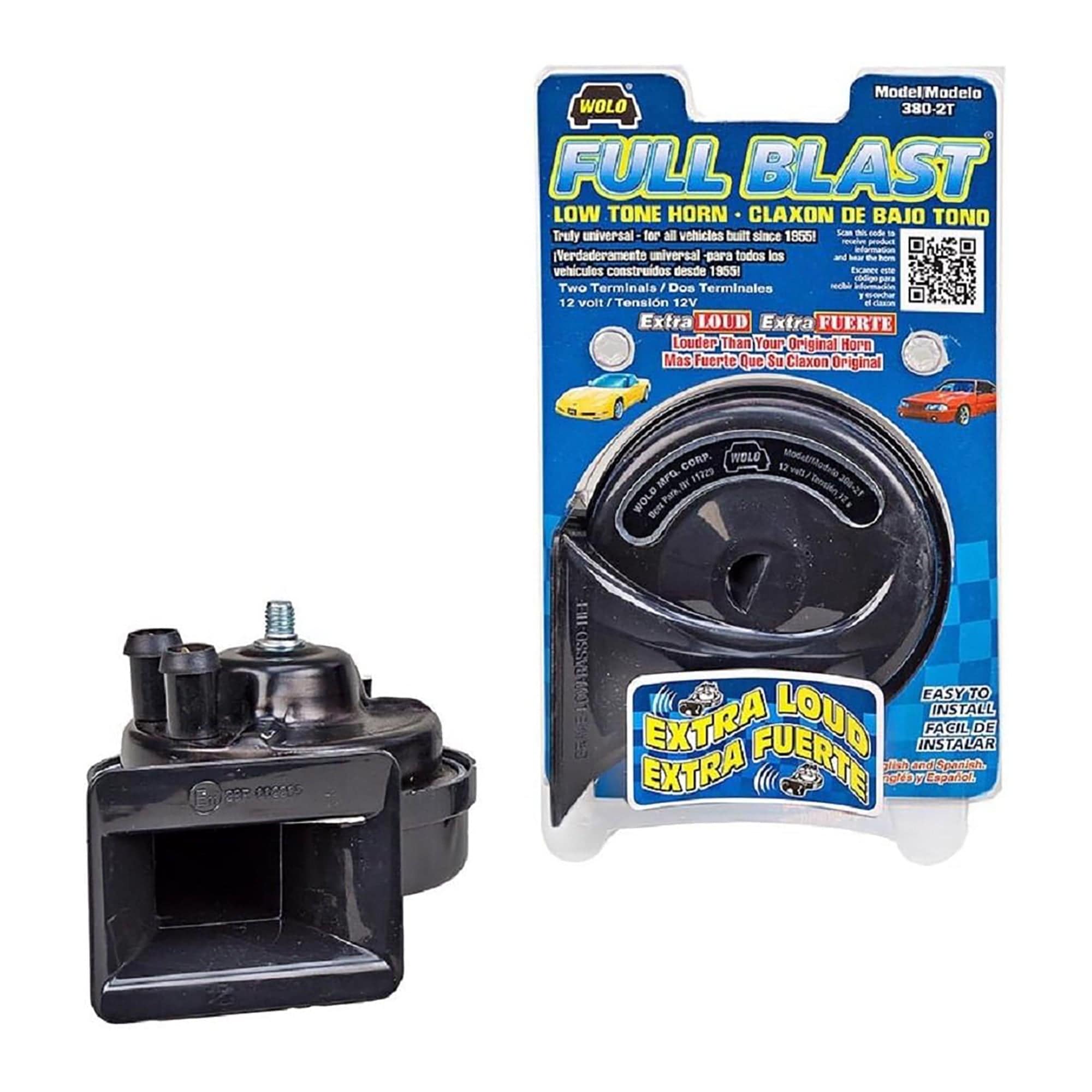 Fullblast 12V 116 dB 410 Hz Tone Horn Wolo 380-2T