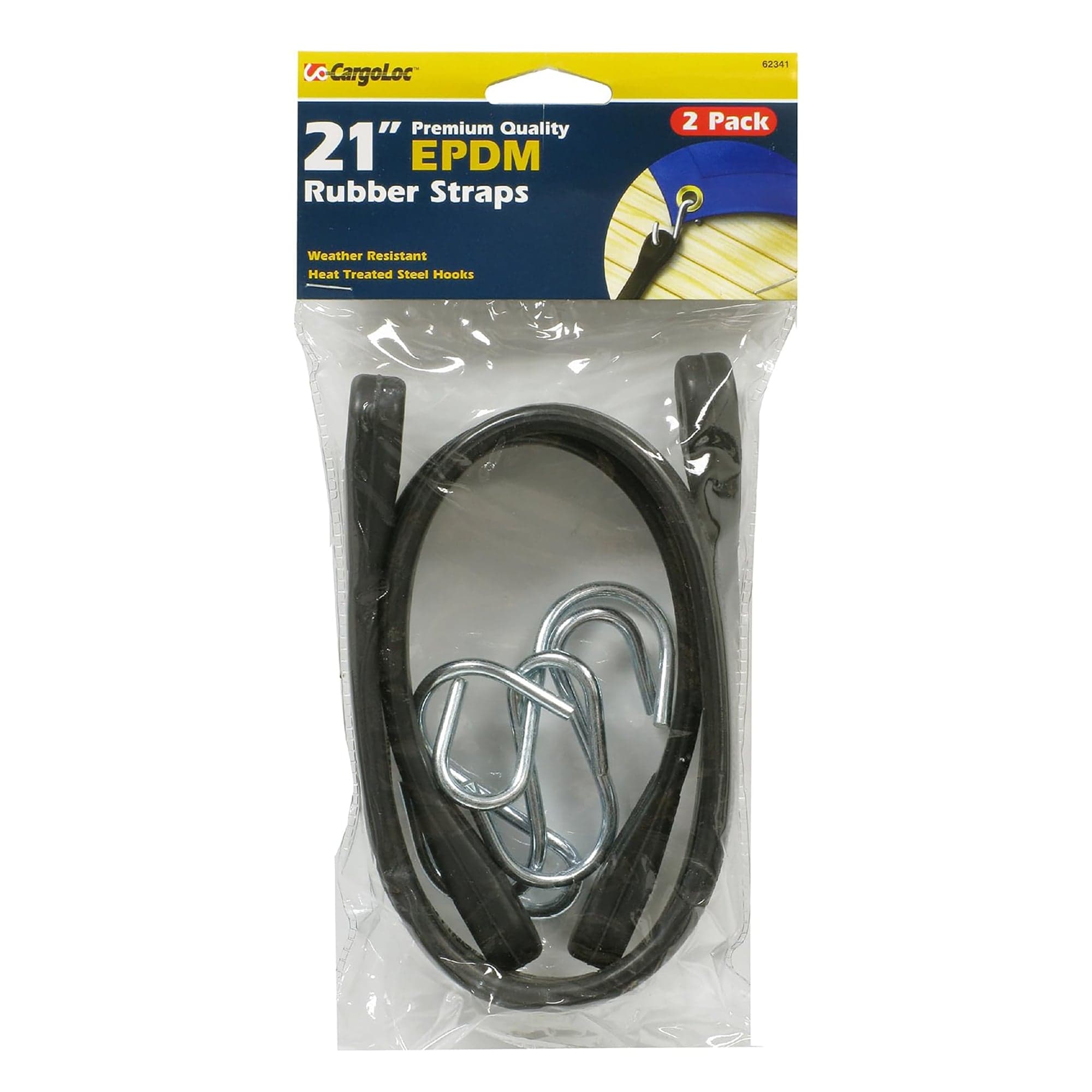 Allied Rubber Tarp Strap 21" 2 / Pack Cargo Loc 62341
