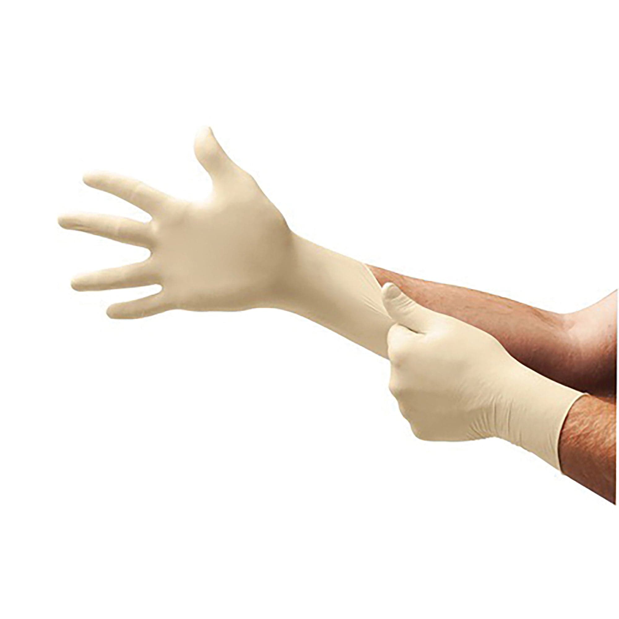 Non-Sterile Single Use Disposable Latex Gloves, XL, Natural Microflex L563