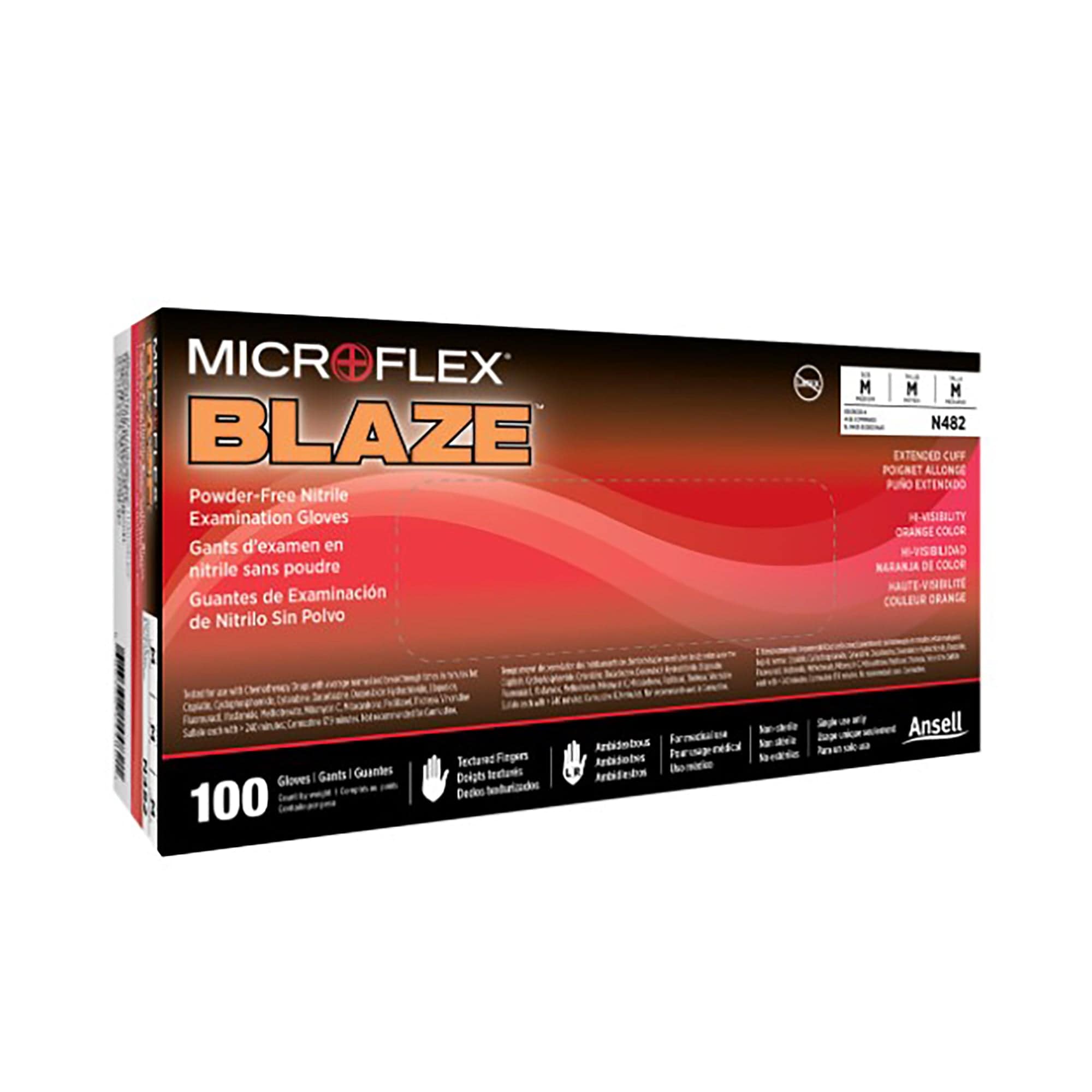 Blaze Nitrile Disposable Gloves XL Microflex N484