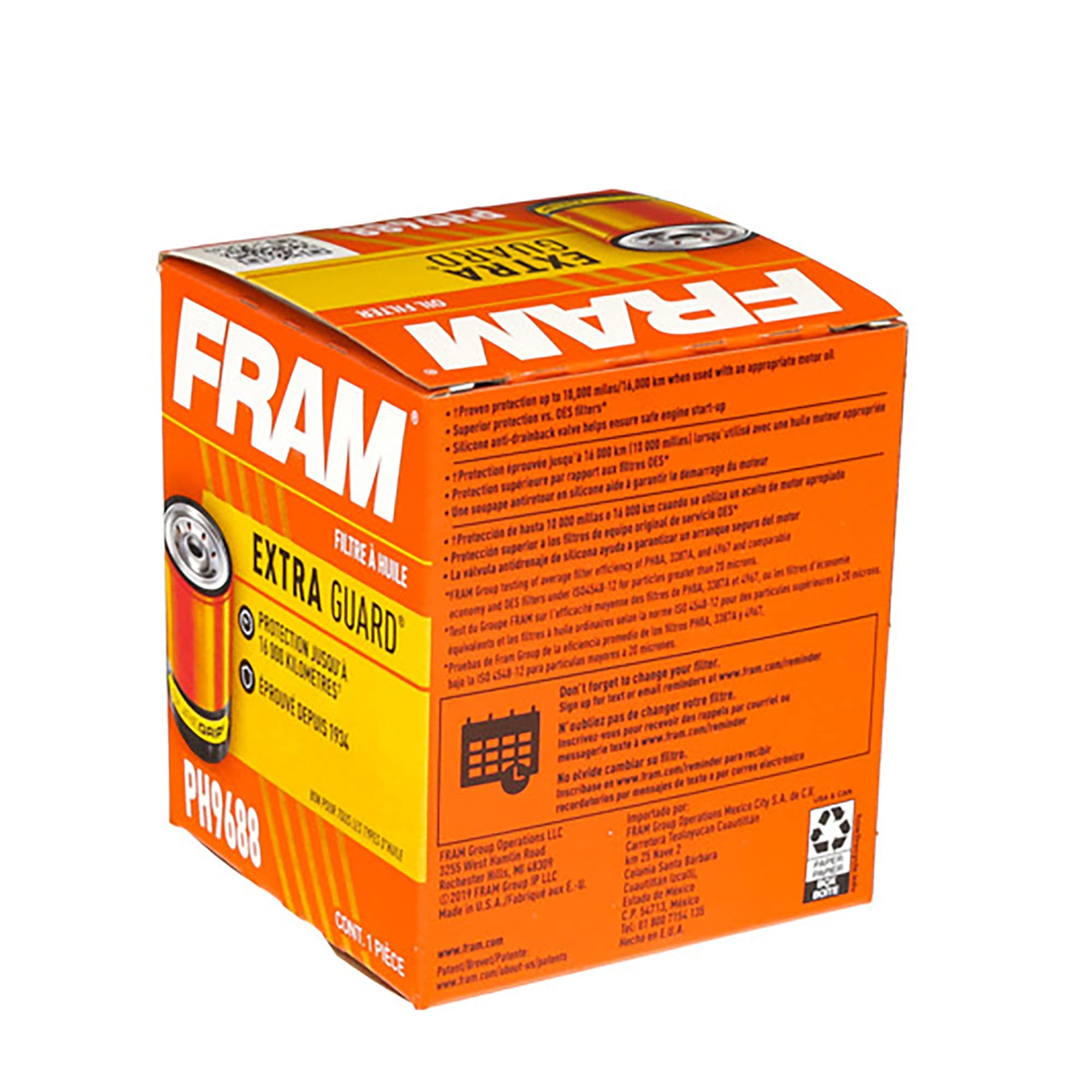 Oil Filter Spin-On Canister Fram Extra Guard PH9688
