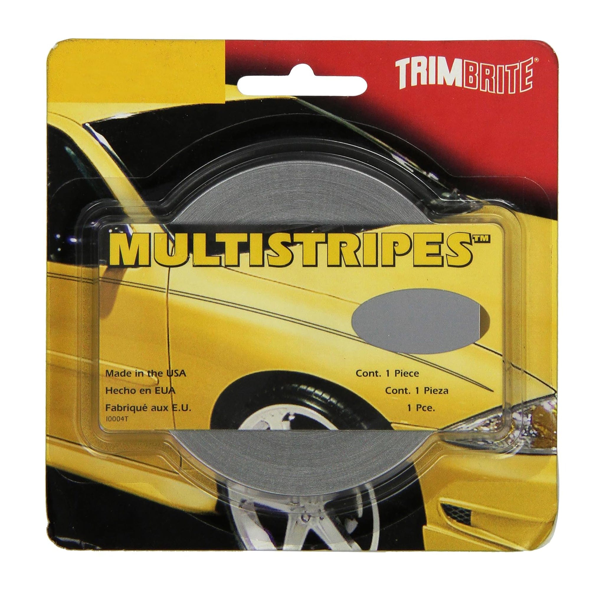 Multistripes Silver Pinstripe Tape 5/16"X36' Trimbrite T0410