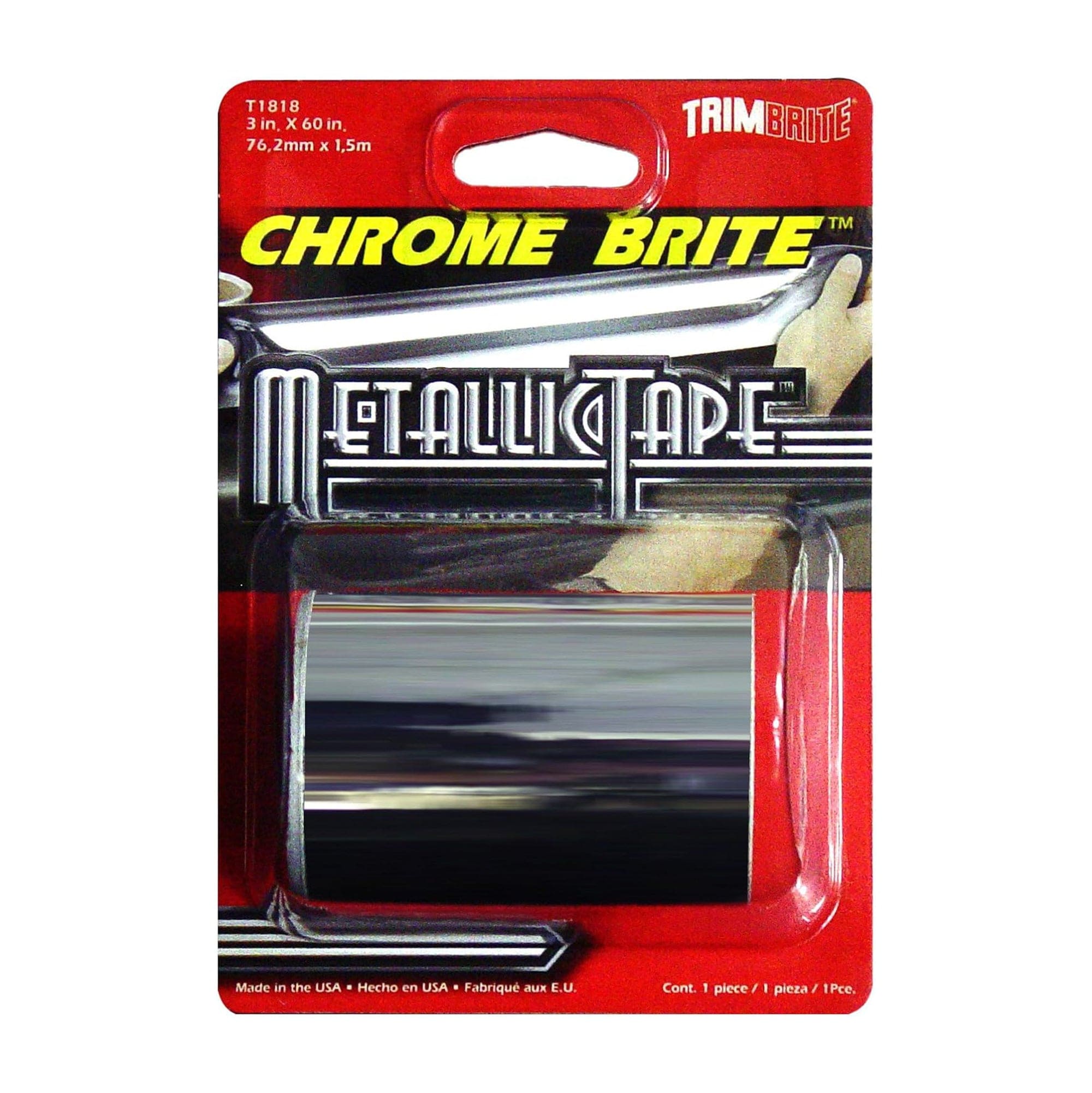 Chrome Brite Heat Resistant Foil Tape 3"X 60" Trimbrite T1818