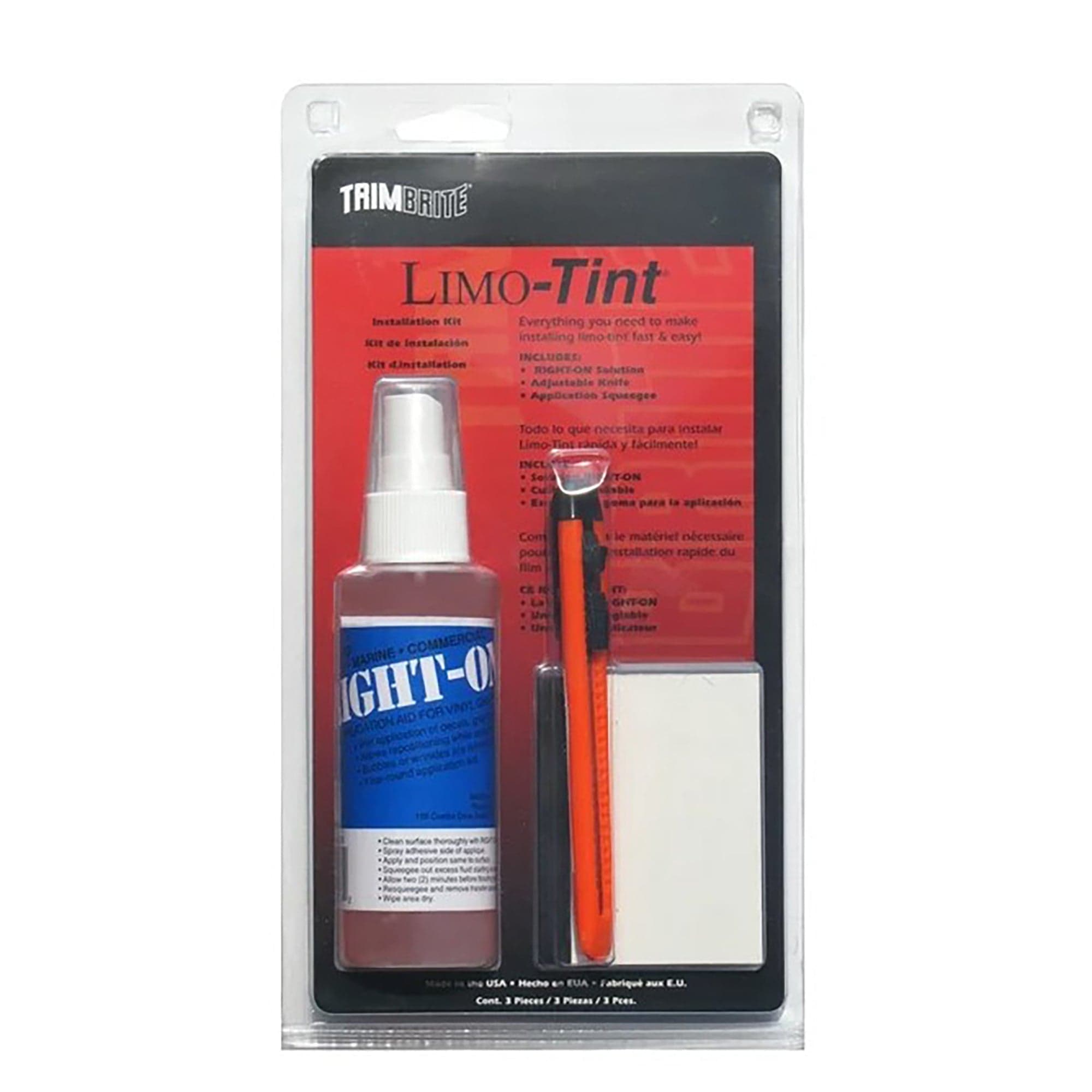 Limo-tint Installation Kit Trimbrite T8700