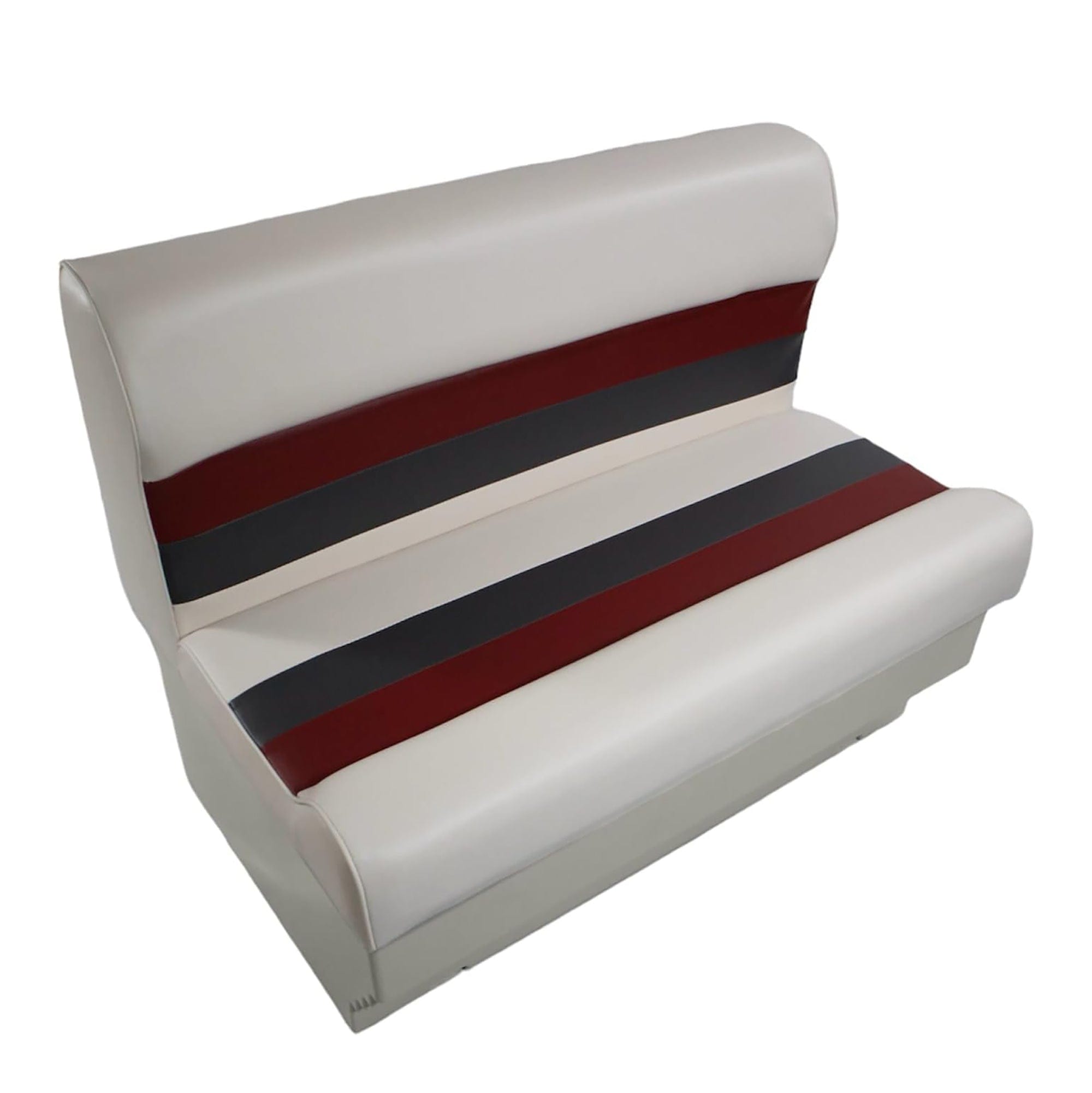 Horizon Mfg. Premium Series 37" Pontoon Bench Seat Cushion Set "Only" White/Red/Charcoal 3001-AAEC