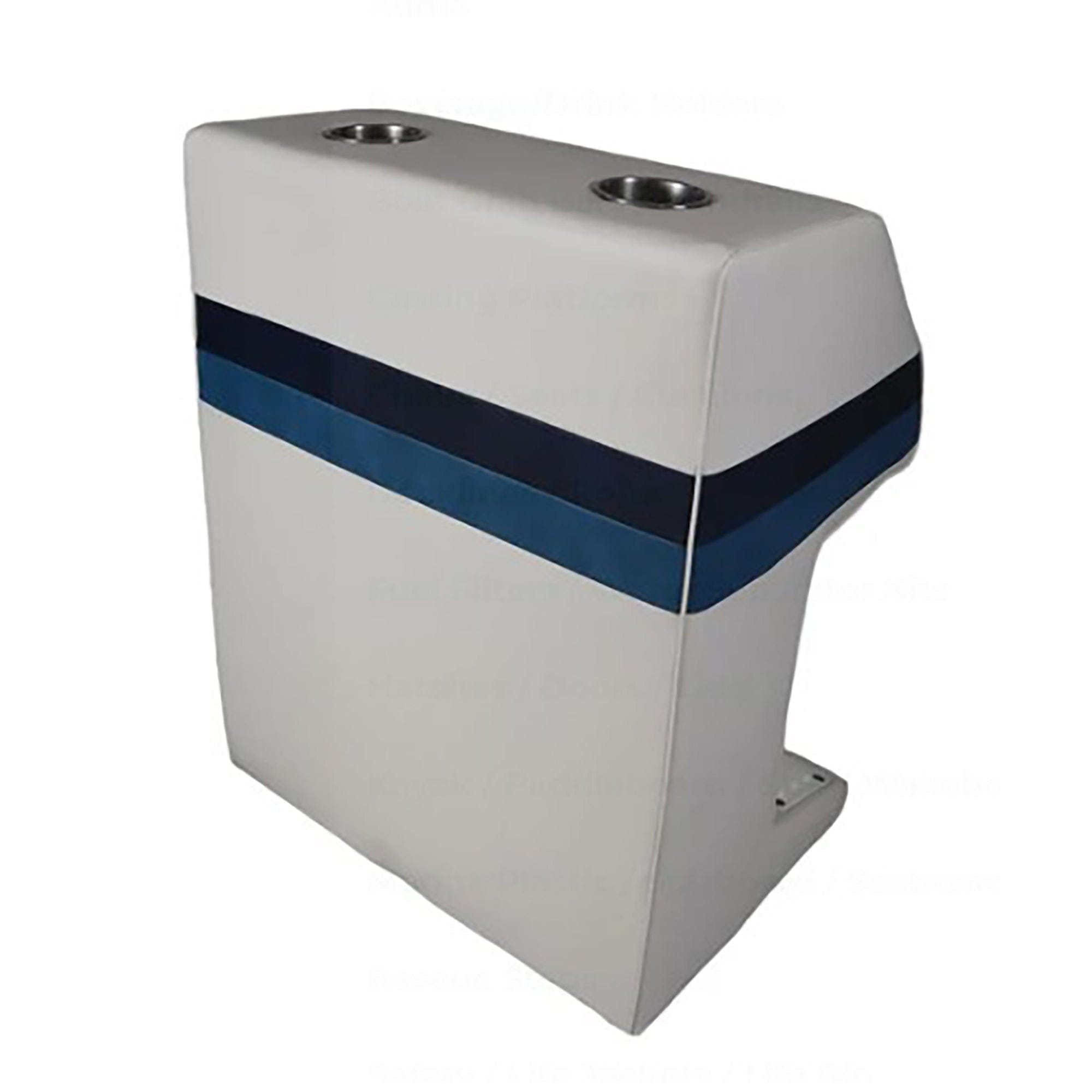 Horizon Mfg. Premium Series Pontoon Captain, Steering Stand White/Navy/Blue 3005-AADK
