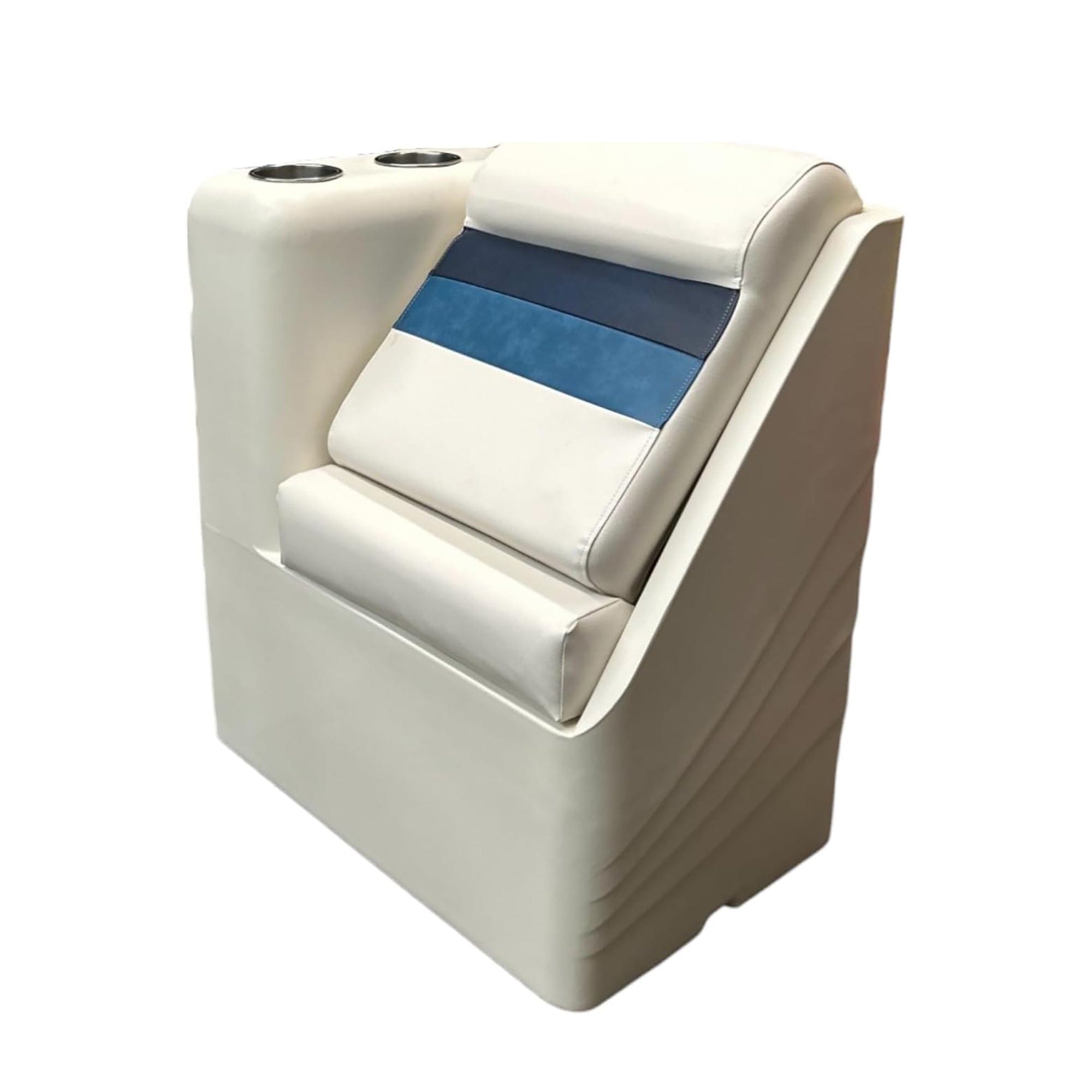 Horizon Mfg. Premium Series Left Radius Lean Back White/Navy/Blue 3017-AADK