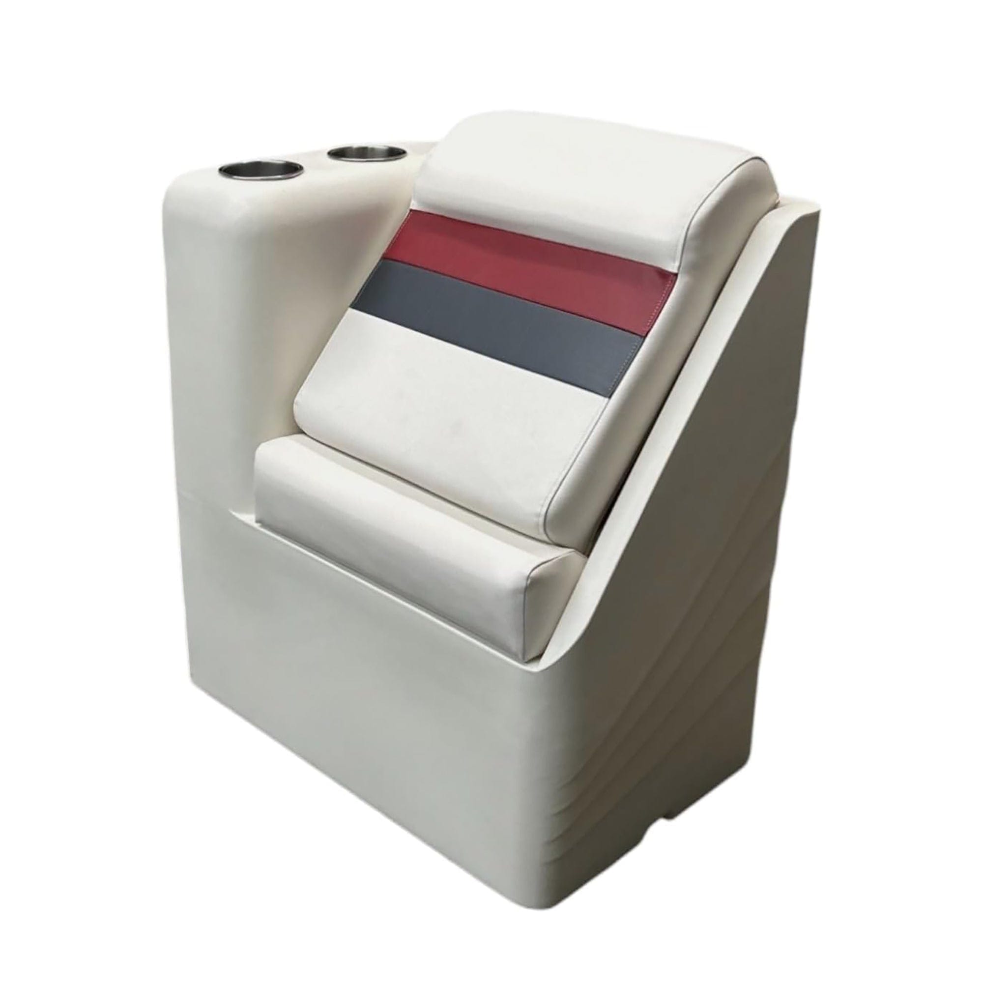 Horizon Mfg. Premium Series Left Radius Lean Back White/Red/Charcoal 3017-AAEC