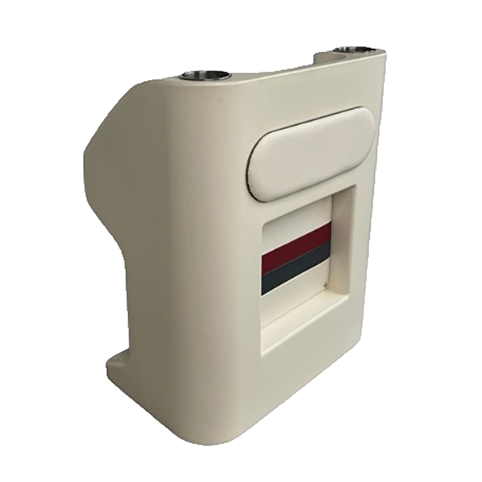 Horizon Mfg. Premium Series Steering Console, Helm White/Red/Charcoal 3023-AAEC