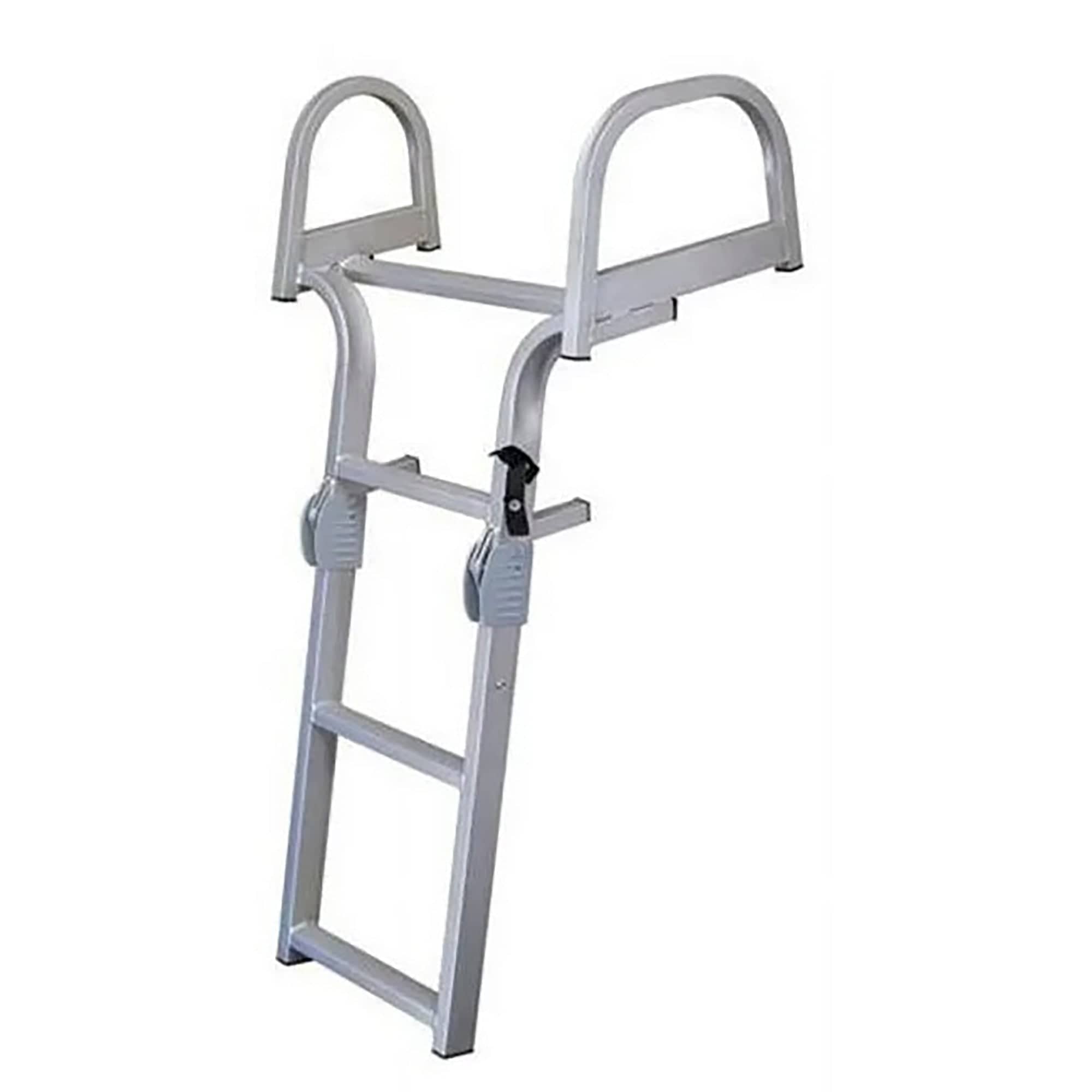 3 Step Folding Dual Curve Pontoon Ladder JIF Marine KY2