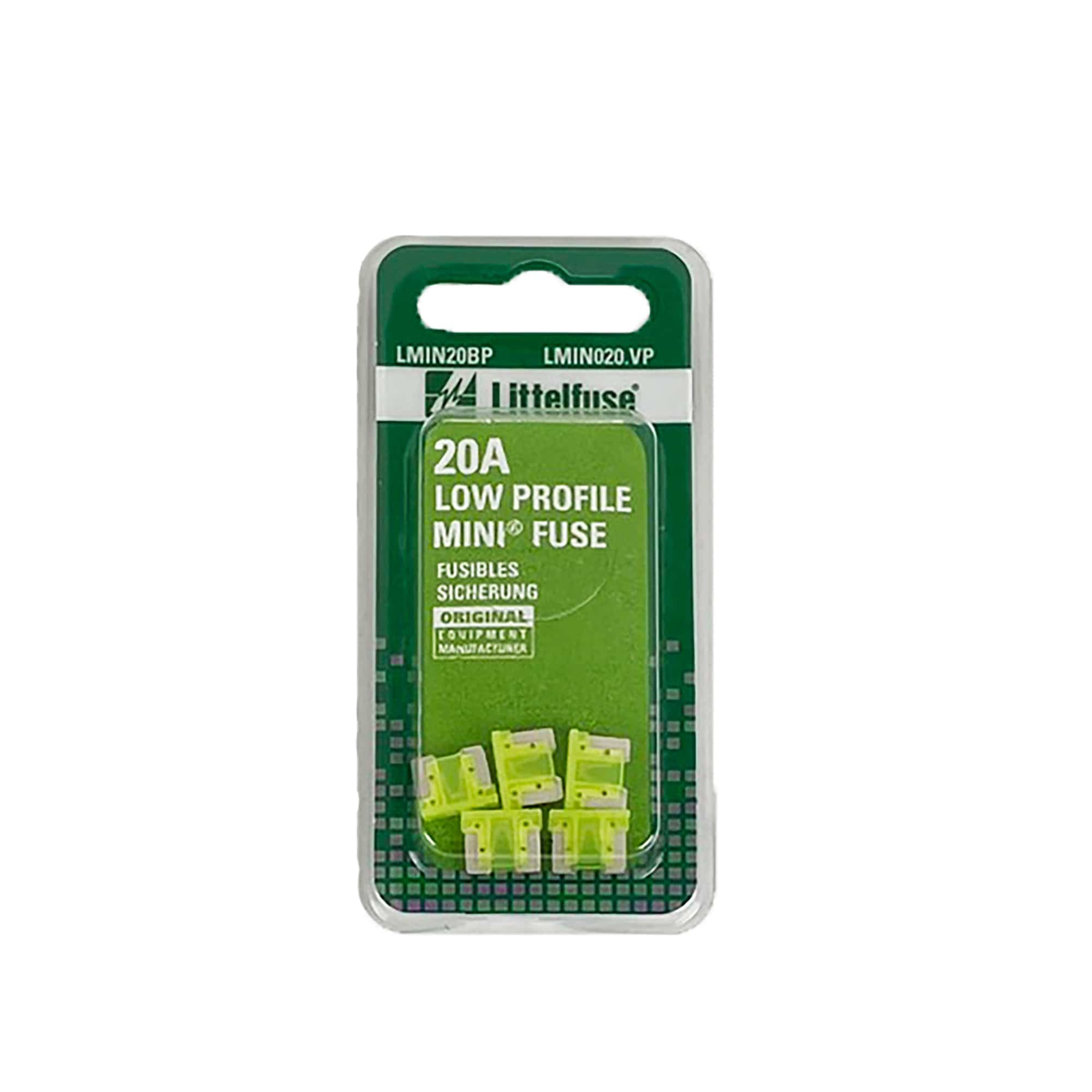 Littelfuse Fuse Low Profile Mini 58VDC Card 20A LMIN020.VP