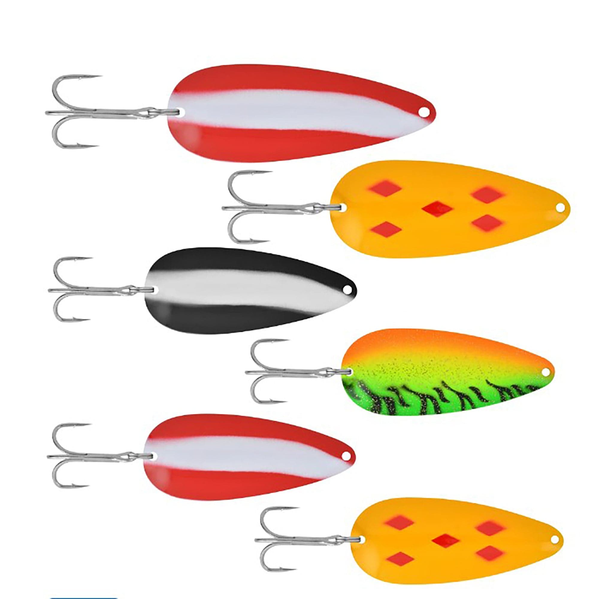 Apex Tackle Bass & Pike Gamefish Spoon Fishing Kit - 6 Pack MATZ-AP-6BP