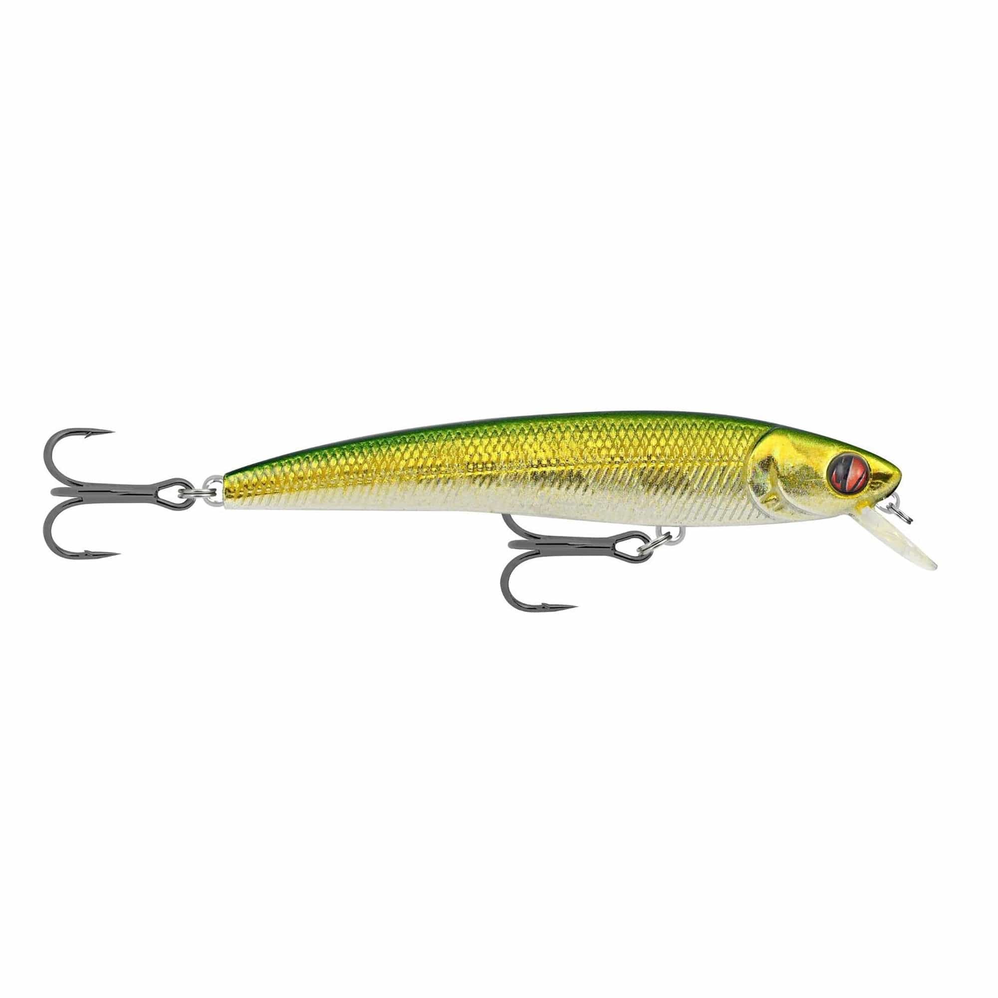 Matzuo NM4-EMSHIN Nano Minnow 2 1/4" Fishing Bait, Emerald Shiner