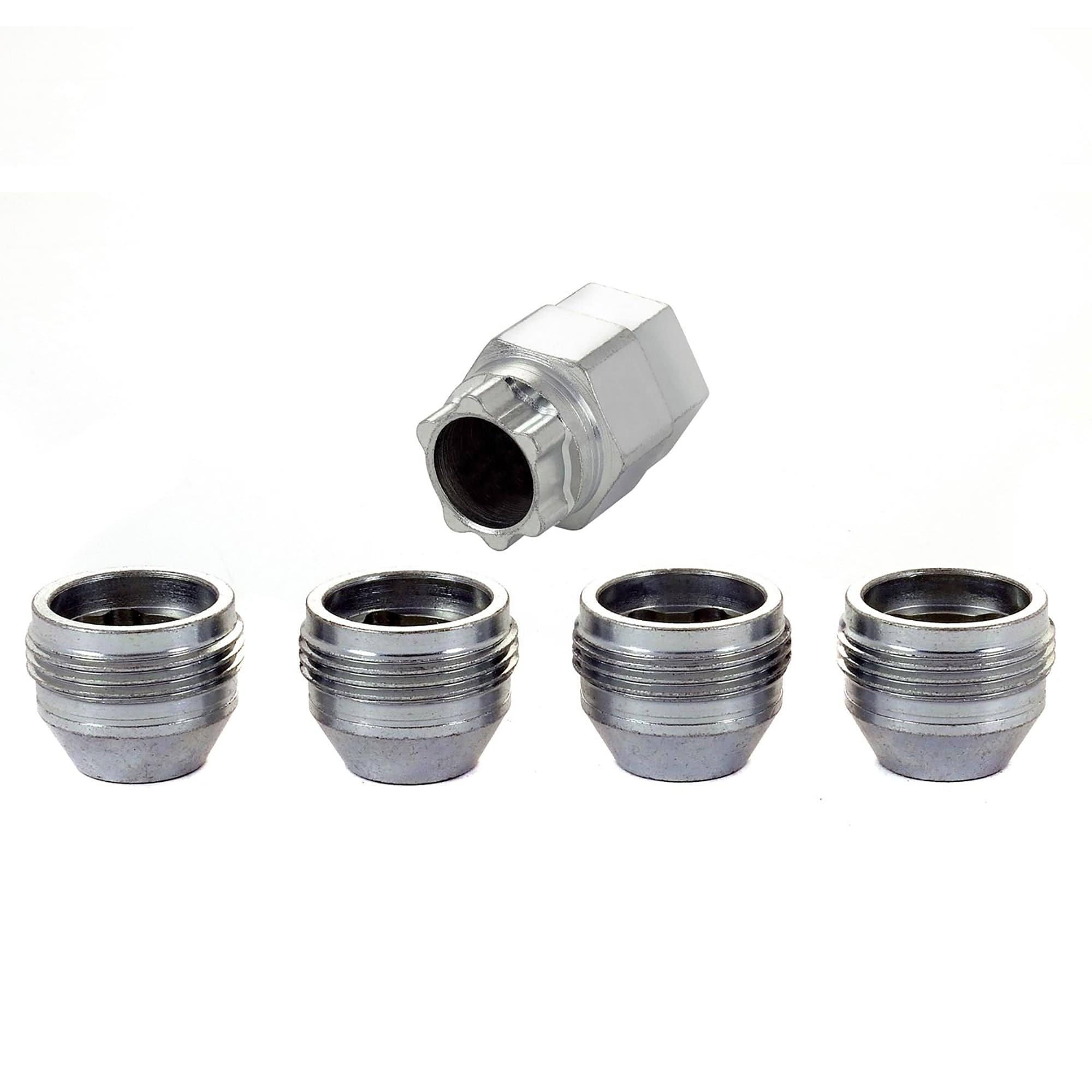 Wheel Lock Set 1/2-20 Nut Uhc(Under Cap) Cone Seat, Dual 3/4 & 13/16 Hex, .775"Oal McGard 24010